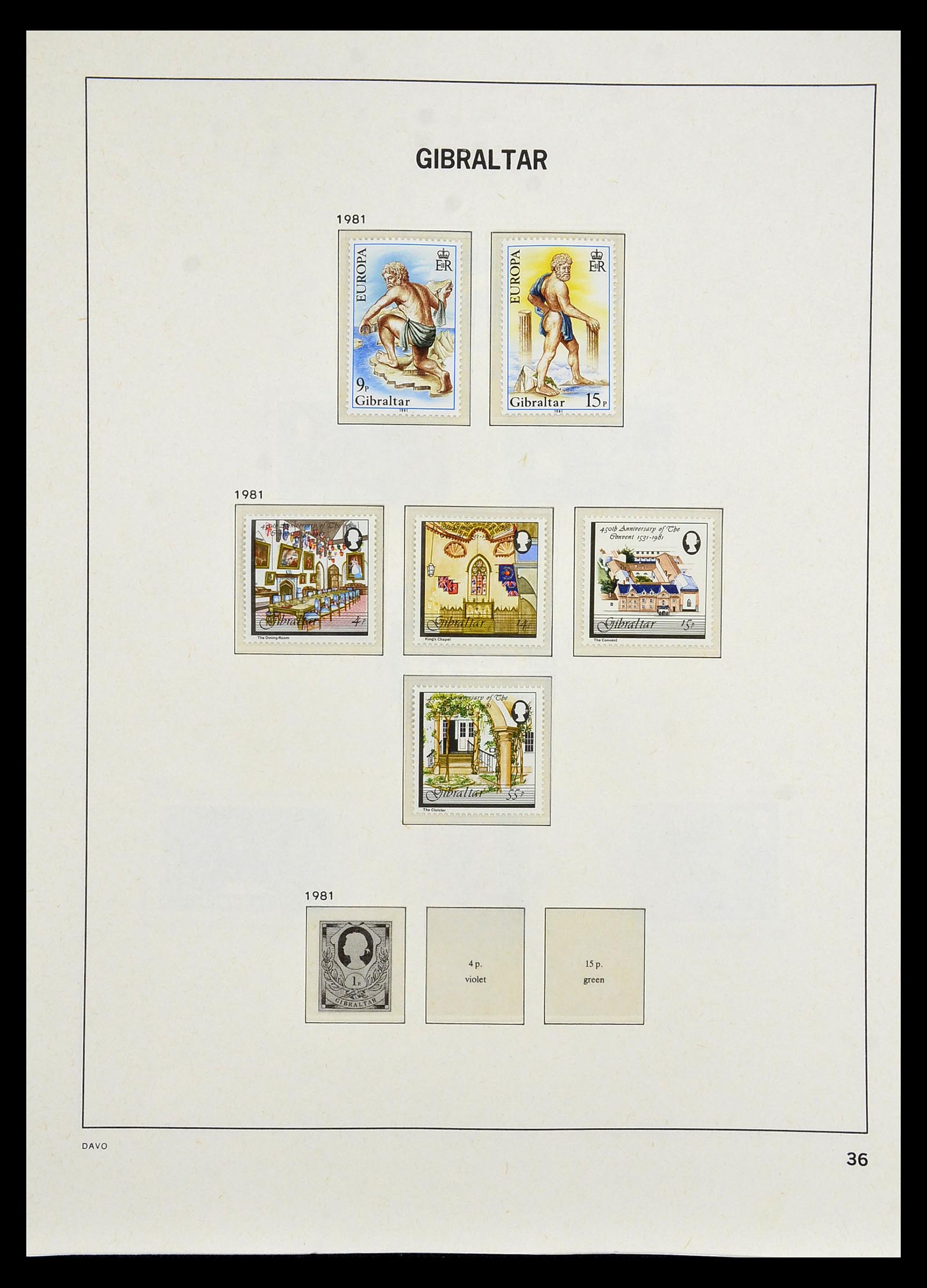 34947 031 - Postzegelverzameling 34947 Gibraltar 1912-2013.