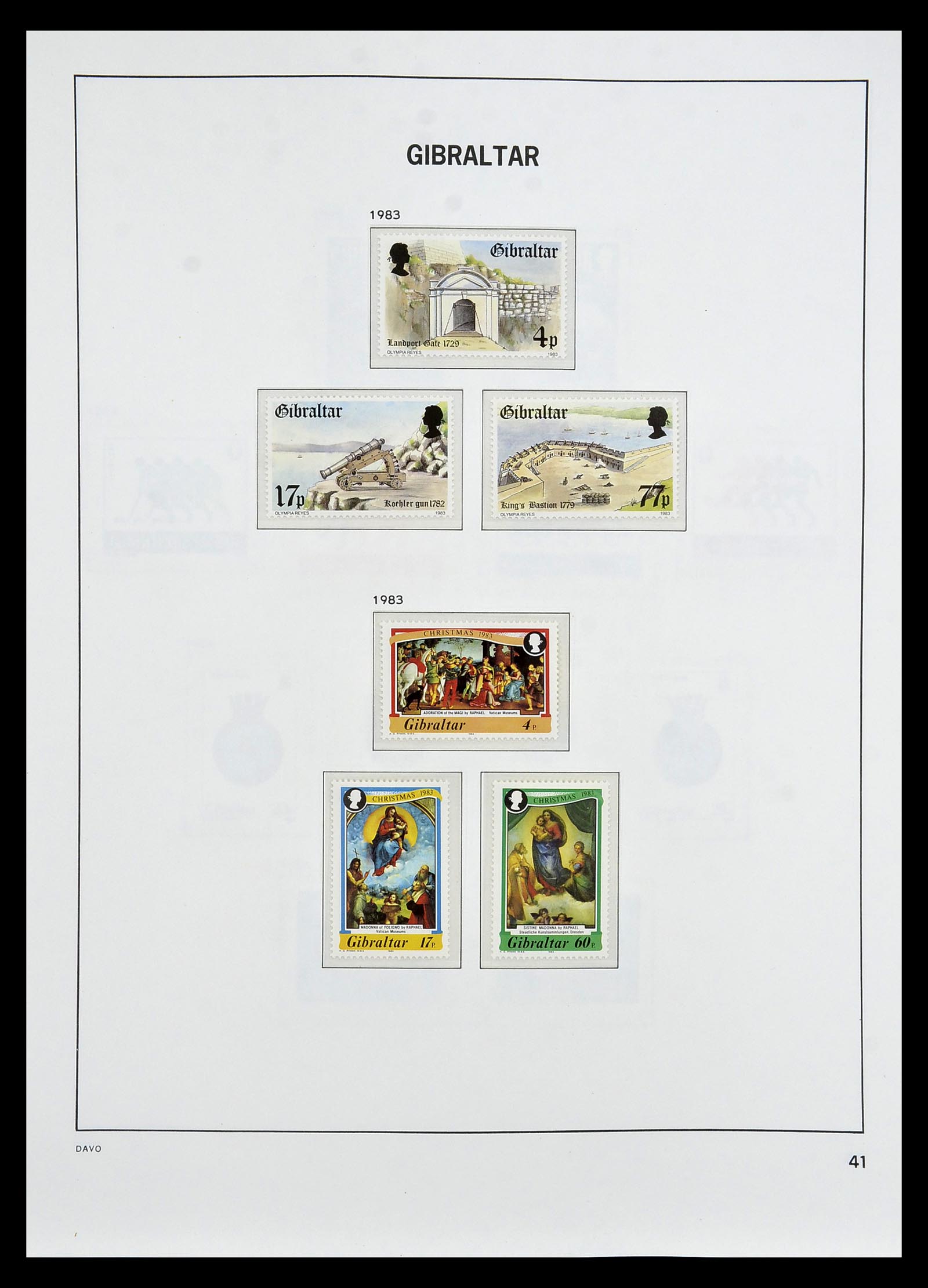 34947 036 - Postzegelverzameling 34947 Gibraltar 1912-2013.