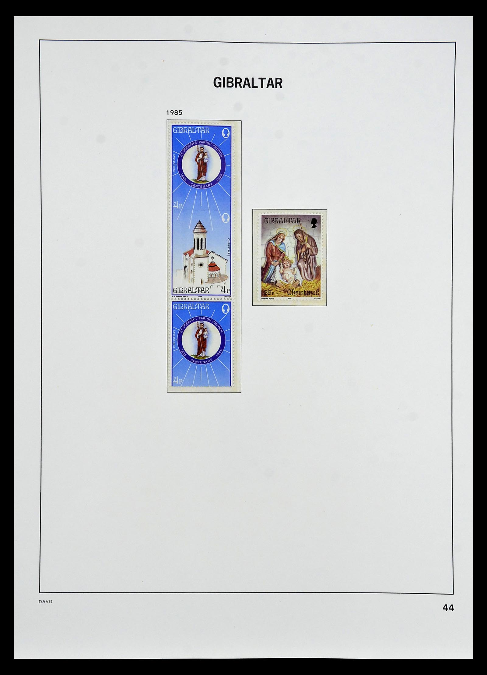 34947 039 - Postzegelverzameling 34947 Gibraltar 1912-2013.