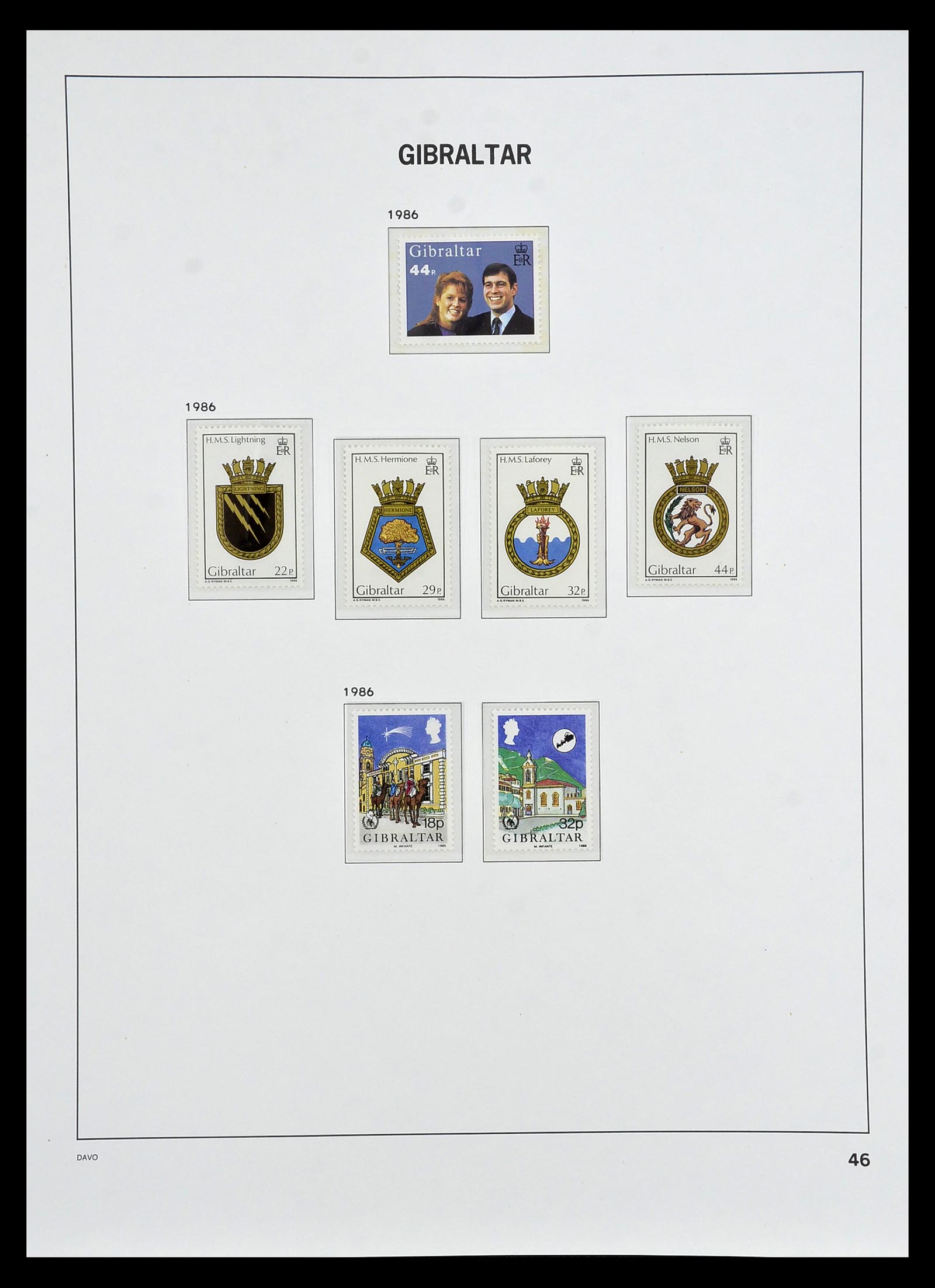 34947 041 - Postzegelverzameling 34947 Gibraltar 1912-2013.
