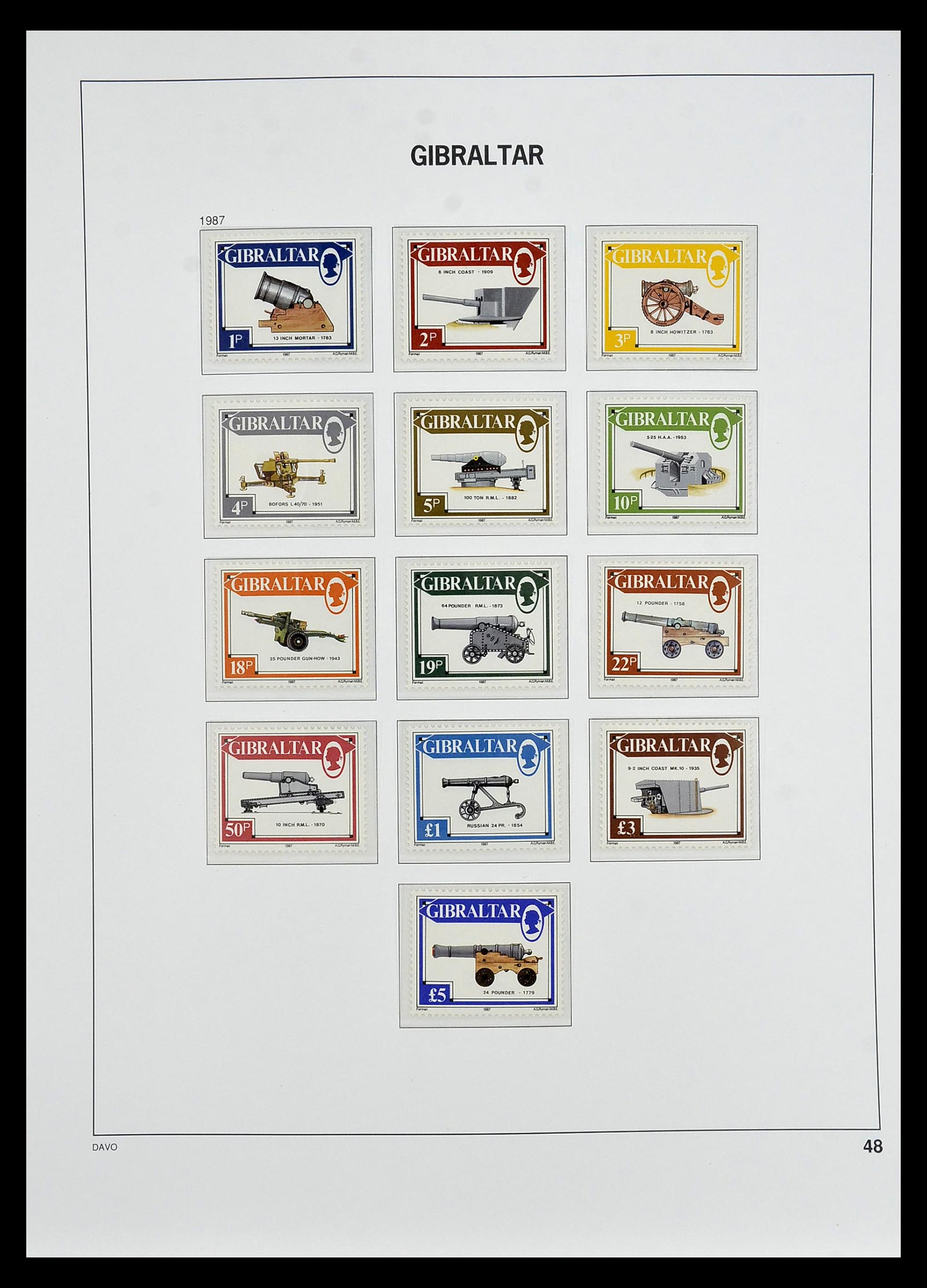 34947 043 - Postzegelverzameling 34947 Gibraltar 1912-2013.