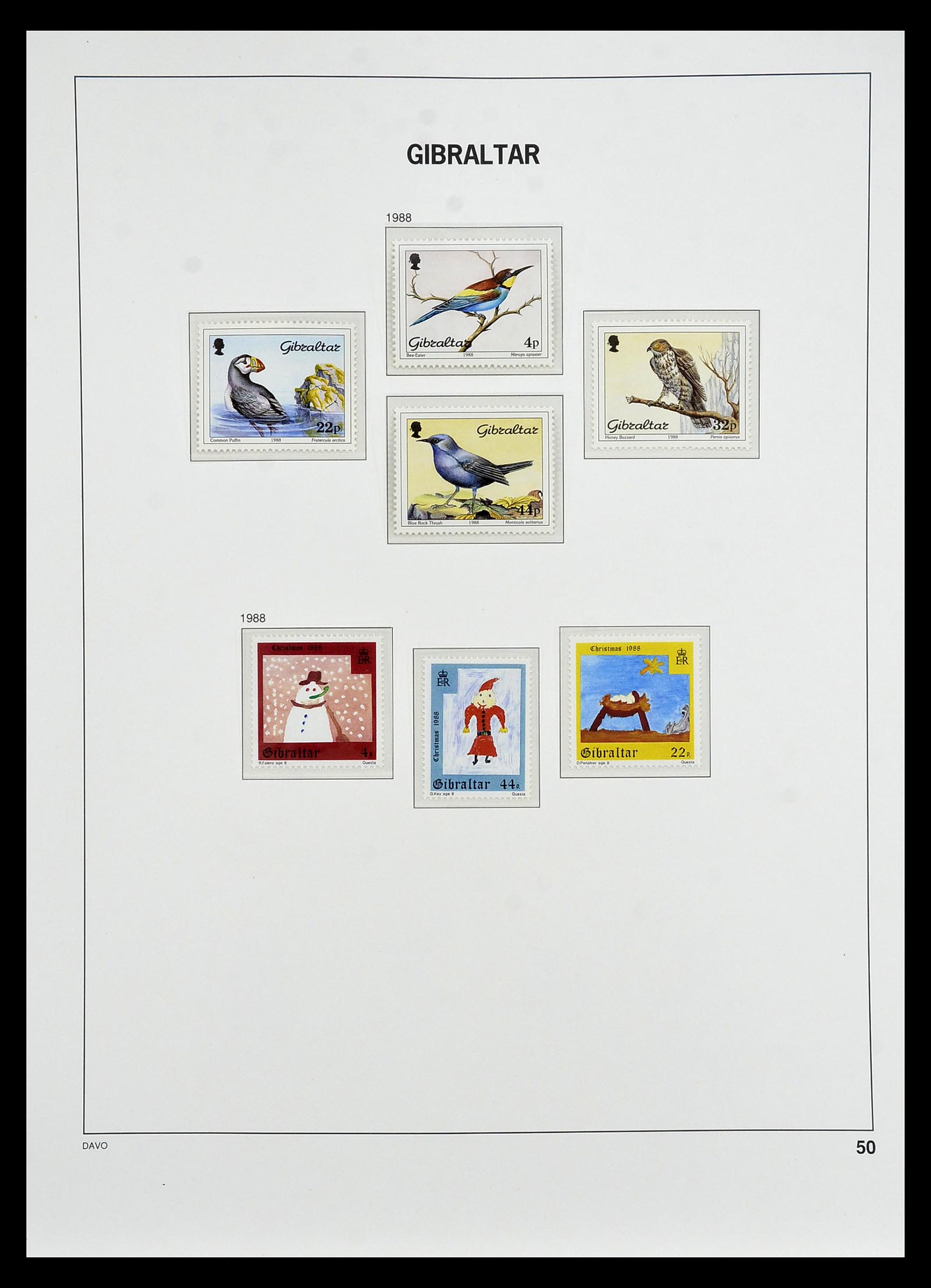 34947 045 - Postzegelverzameling 34947 Gibraltar 1912-2013.