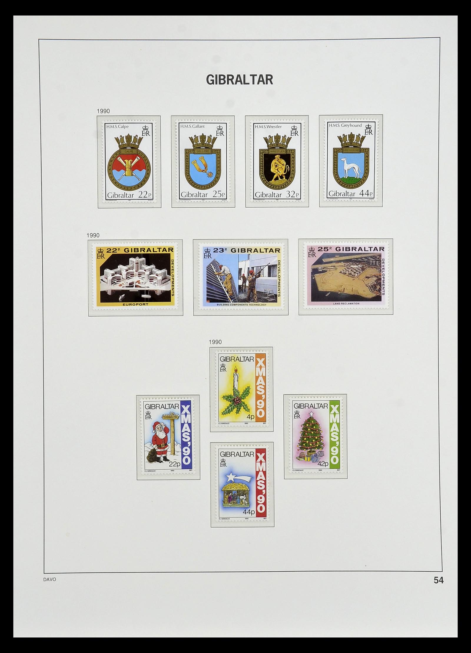 34947 049 - Postzegelverzameling 34947 Gibraltar 1912-2013.
