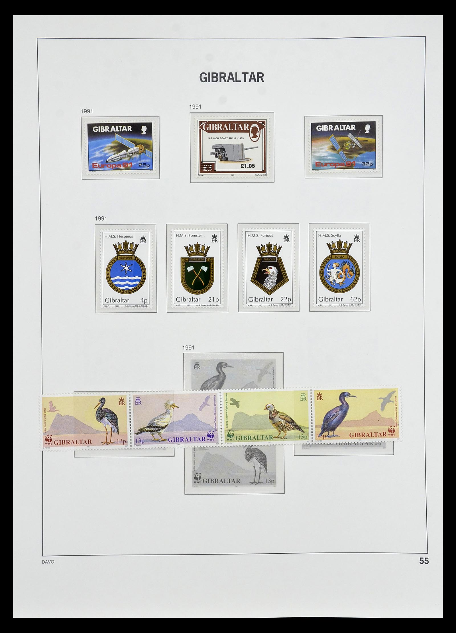 34947 050 - Postzegelverzameling 34947 Gibraltar 1912-2013.