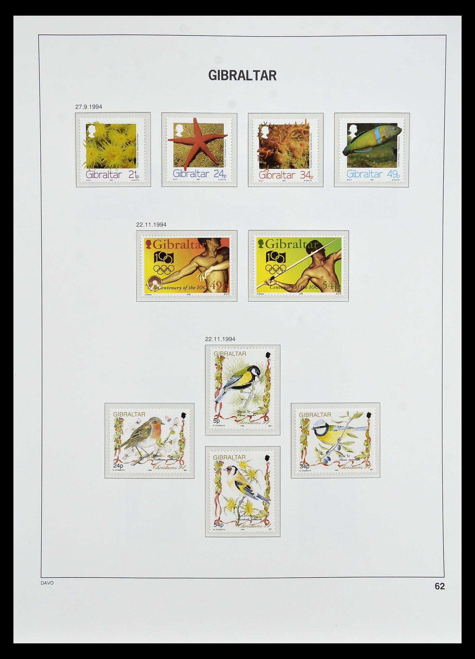 34947 057 - Postzegelverzameling 34947 Gibraltar 1912-2013.