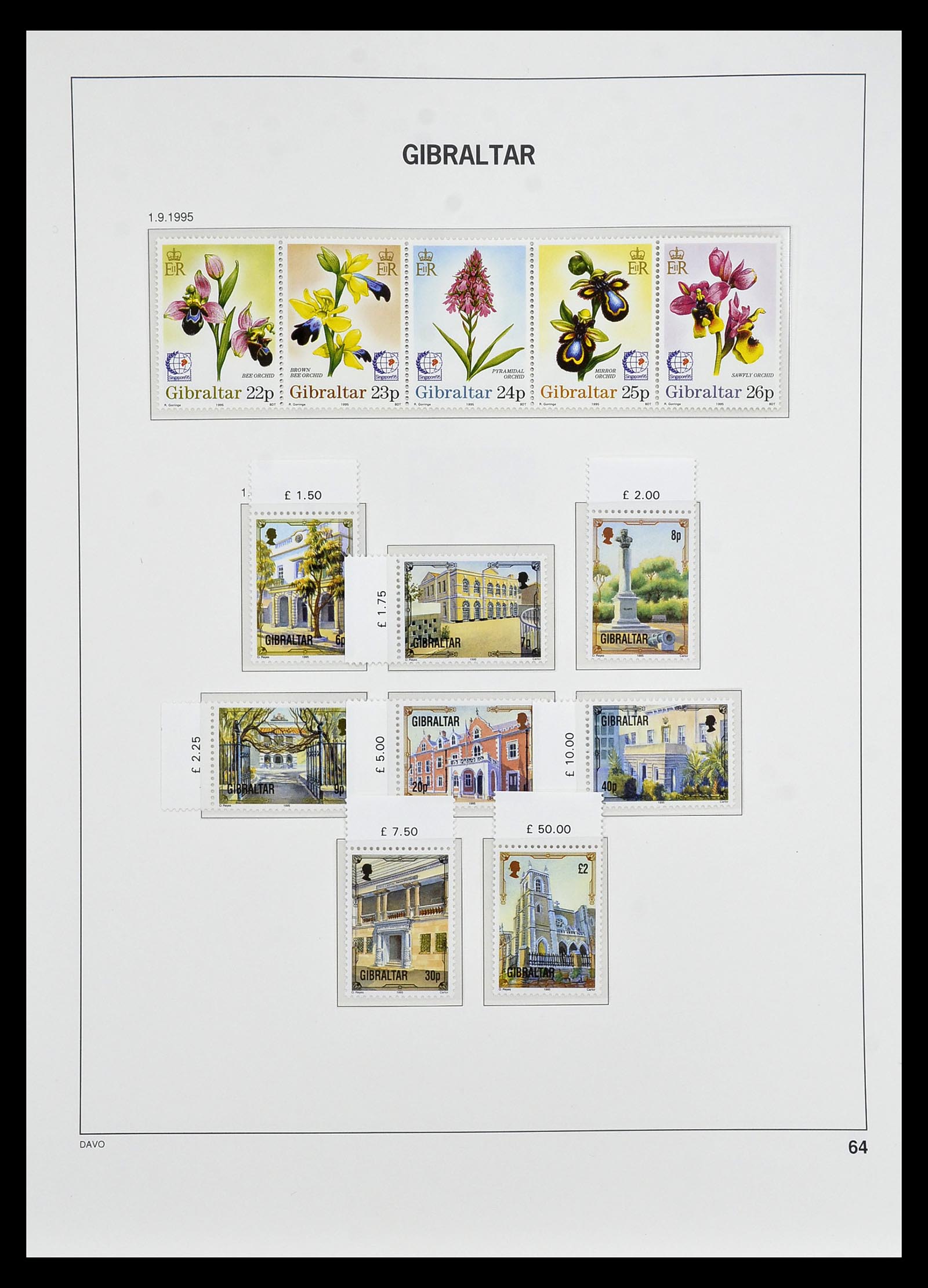 34947 059 - Postzegelverzameling 34947 Gibraltar 1912-2013.