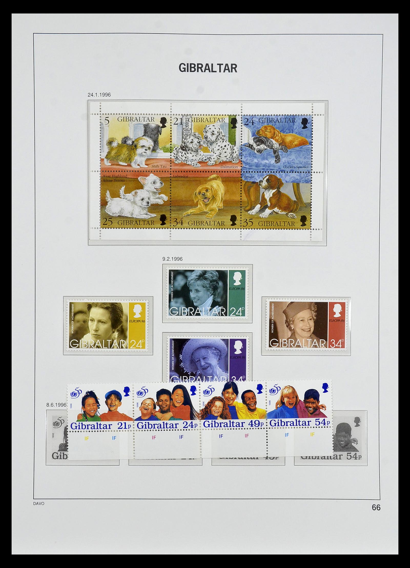 34947 061 - Postzegelverzameling 34947 Gibraltar 1912-2013.