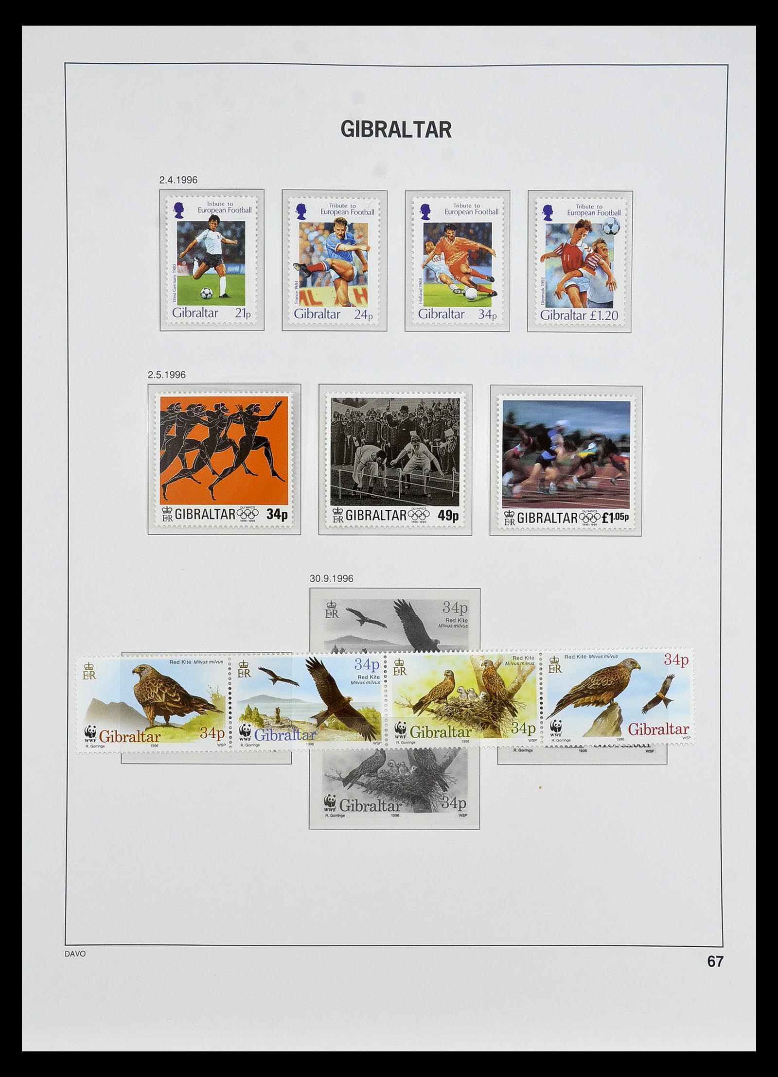 34947 062 - Postzegelverzameling 34947 Gibraltar 1912-2013.