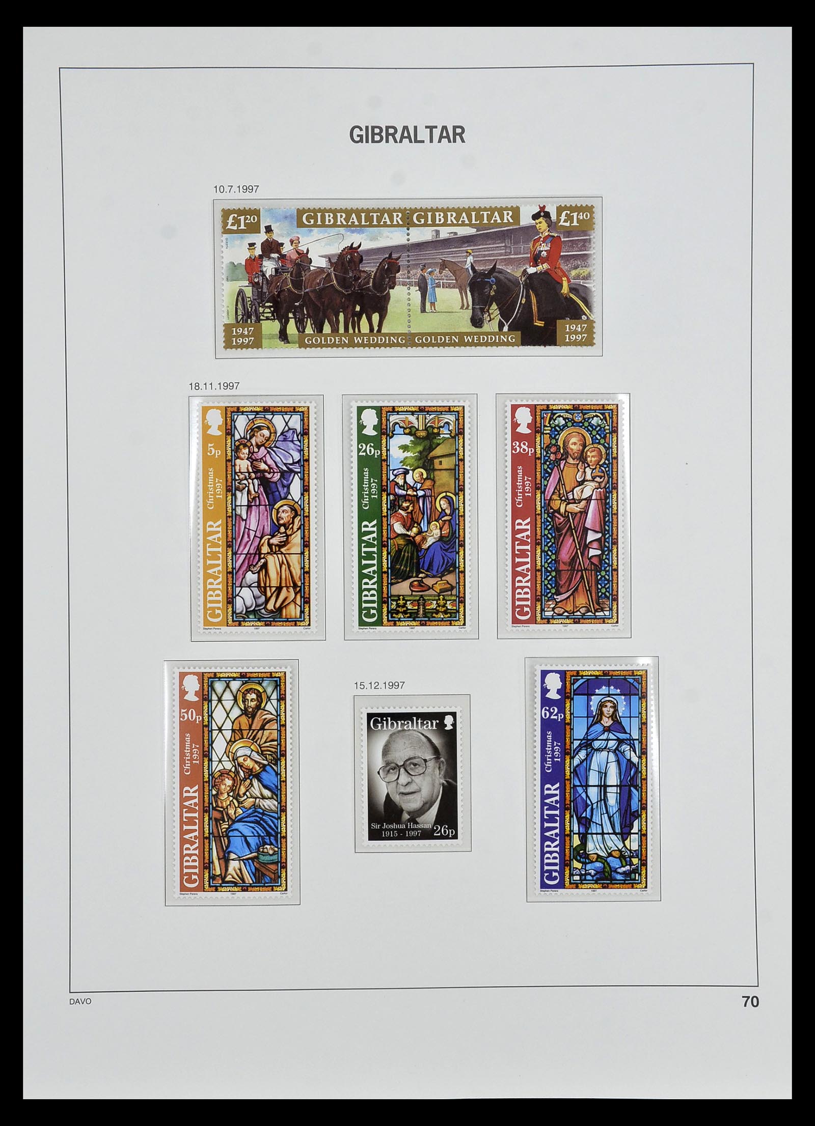 34947 065 - Postzegelverzameling 34947 Gibraltar 1912-2013.