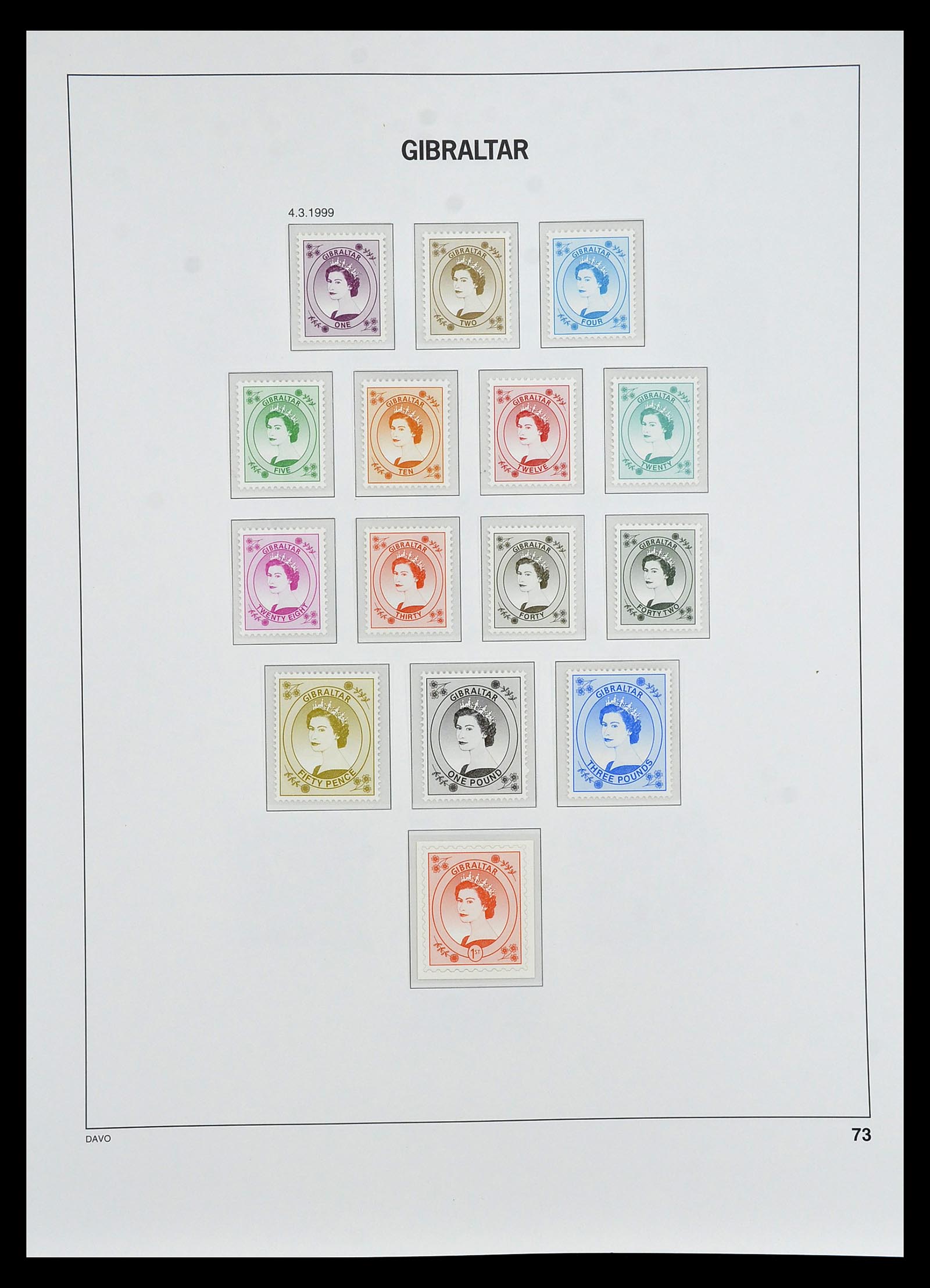 34947 068 - Postzegelverzameling 34947 Gibraltar 1912-2013.