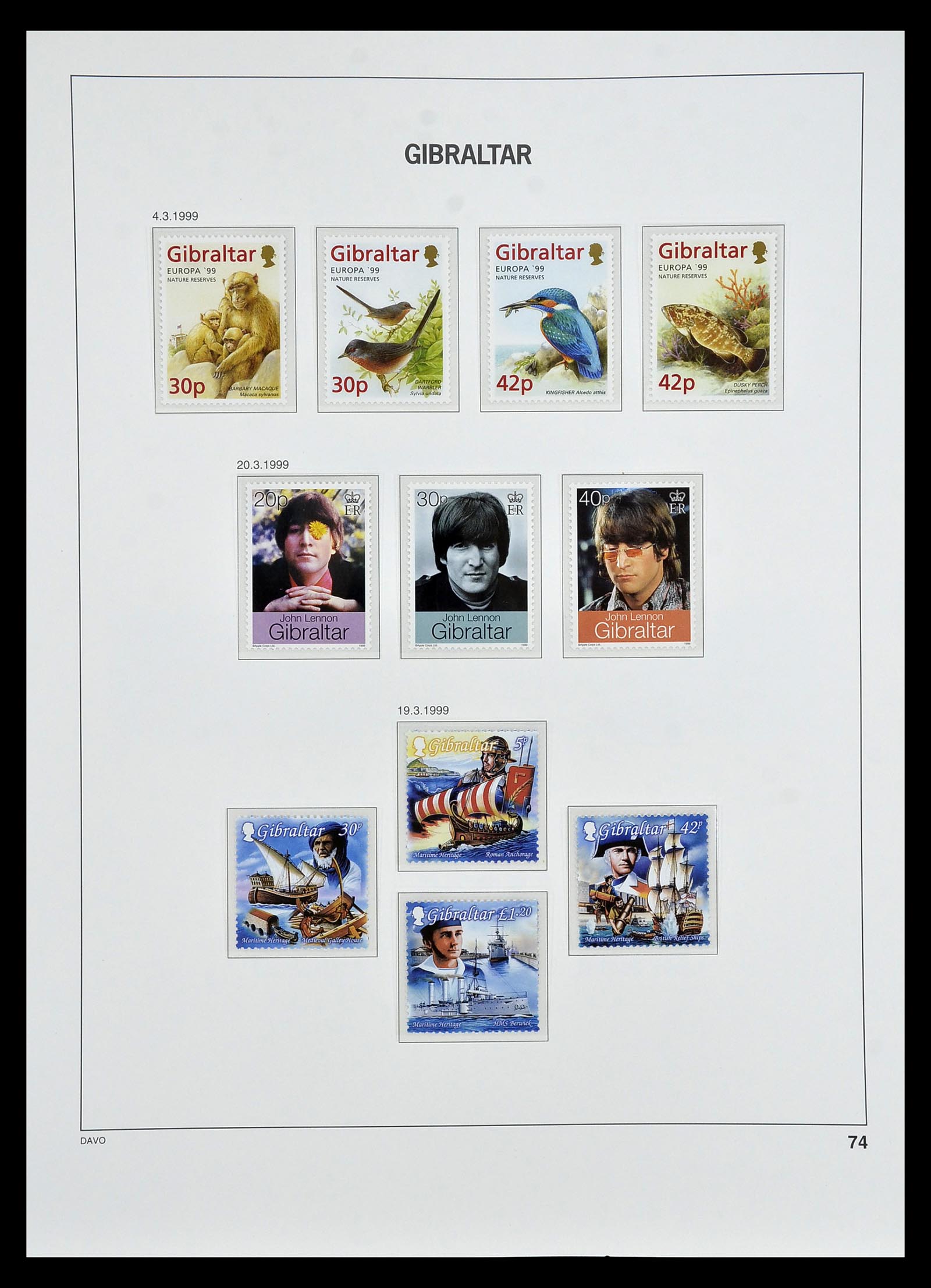34947 069 - Postzegelverzameling 34947 Gibraltar 1912-2013.