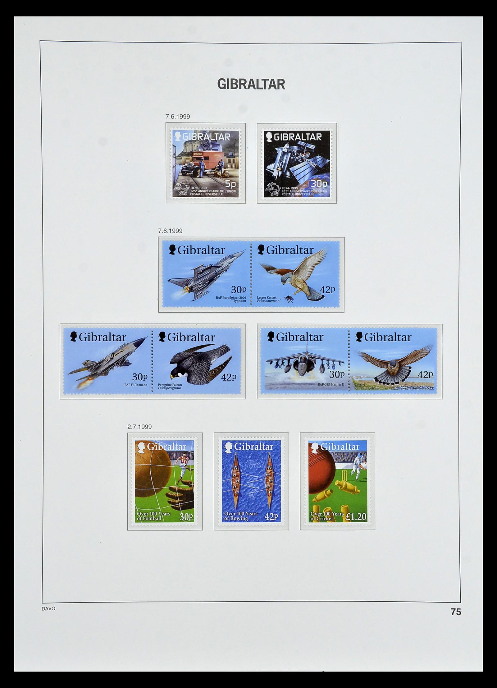 34947 070 - Postzegelverzameling 34947 Gibraltar 1912-2013.
