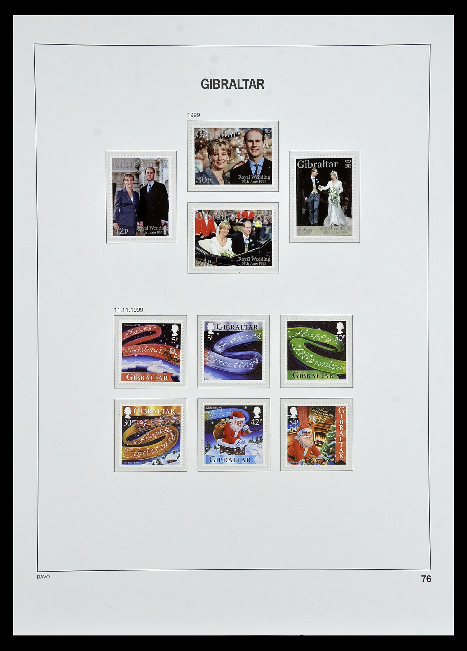 34947 071 - Postzegelverzameling 34947 Gibraltar 1912-2013.