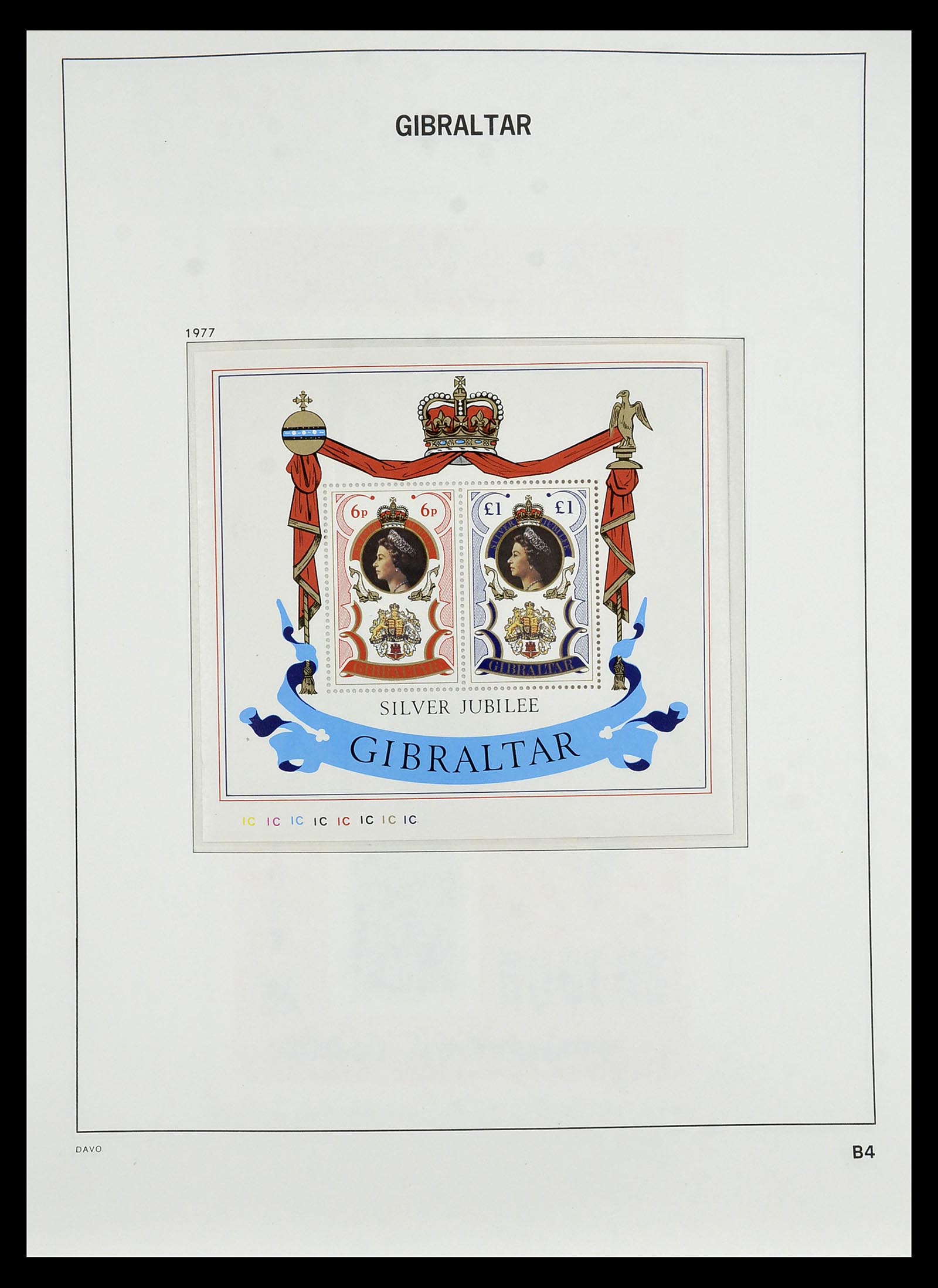 34947 075 - Postzegelverzameling 34947 Gibraltar 1912-2013.