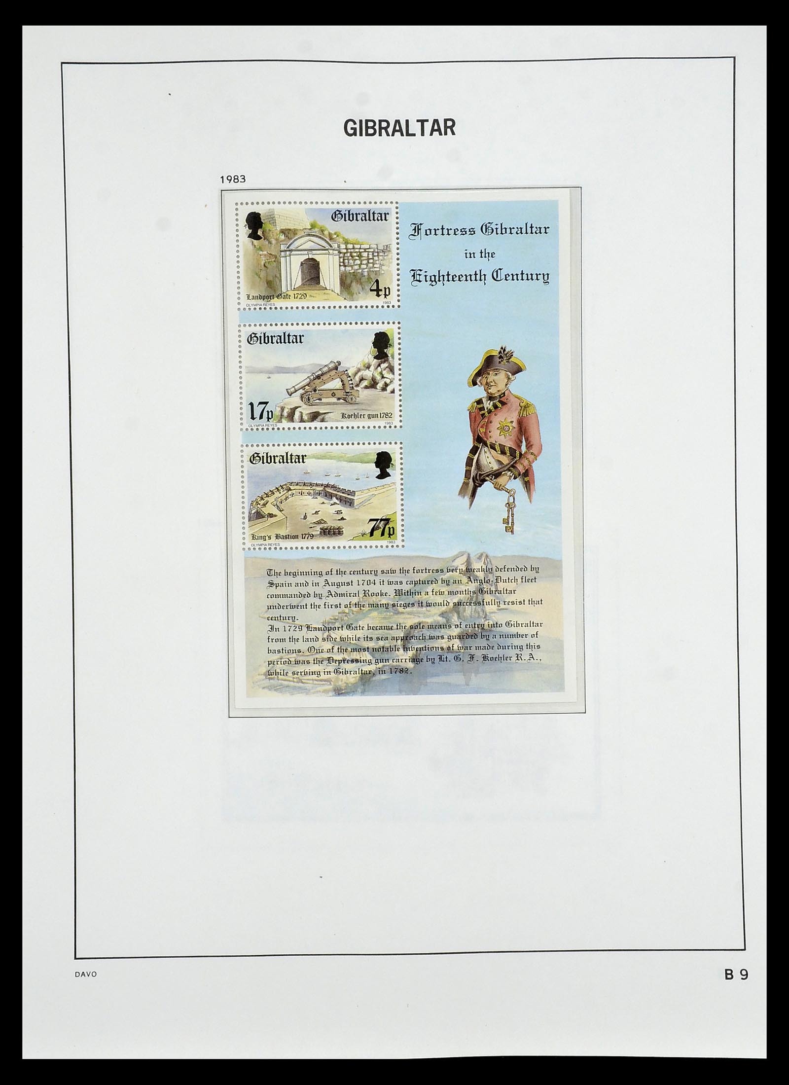 34947 080 - Postzegelverzameling 34947 Gibraltar 1912-2013.