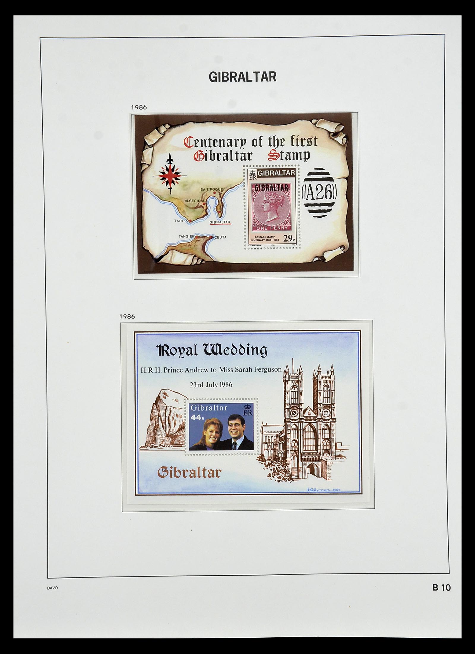 34947 081 - Postzegelverzameling 34947 Gibraltar 1912-2013.