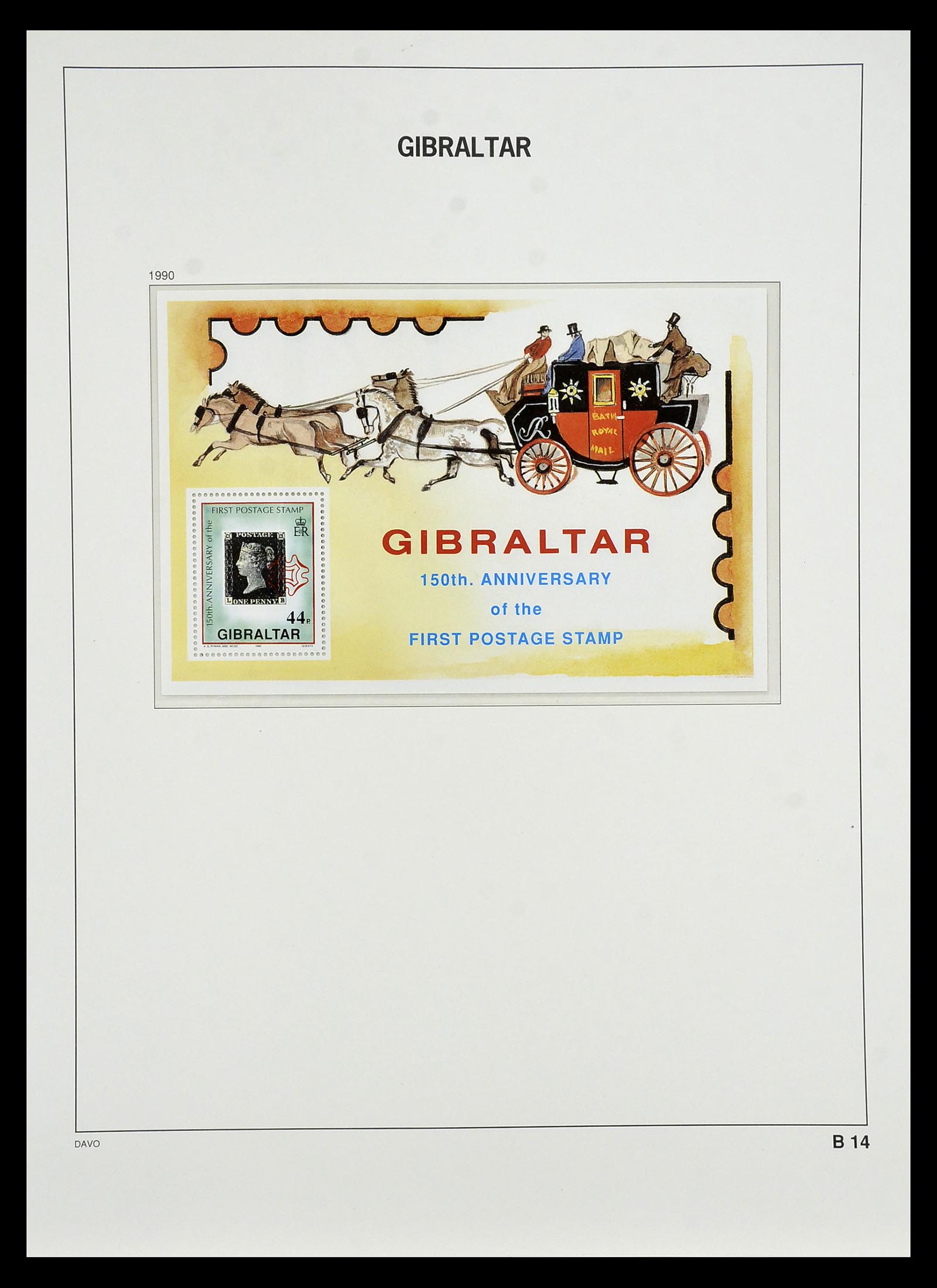 34947 085 - Postzegelverzameling 34947 Gibraltar 1912-2013.
