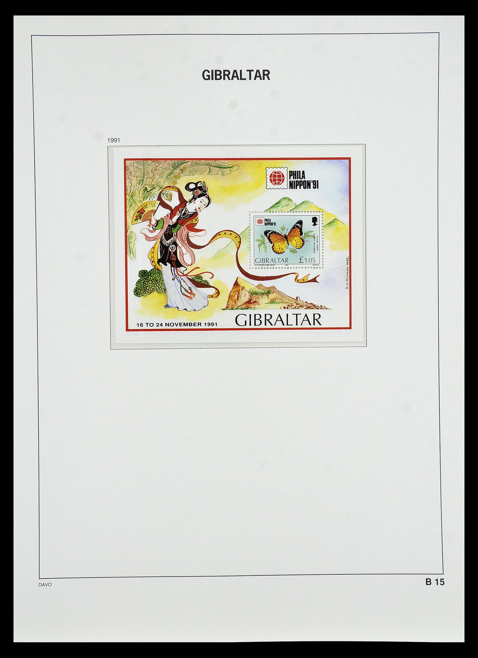 34947 086 - Postzegelverzameling 34947 Gibraltar 1912-2013.