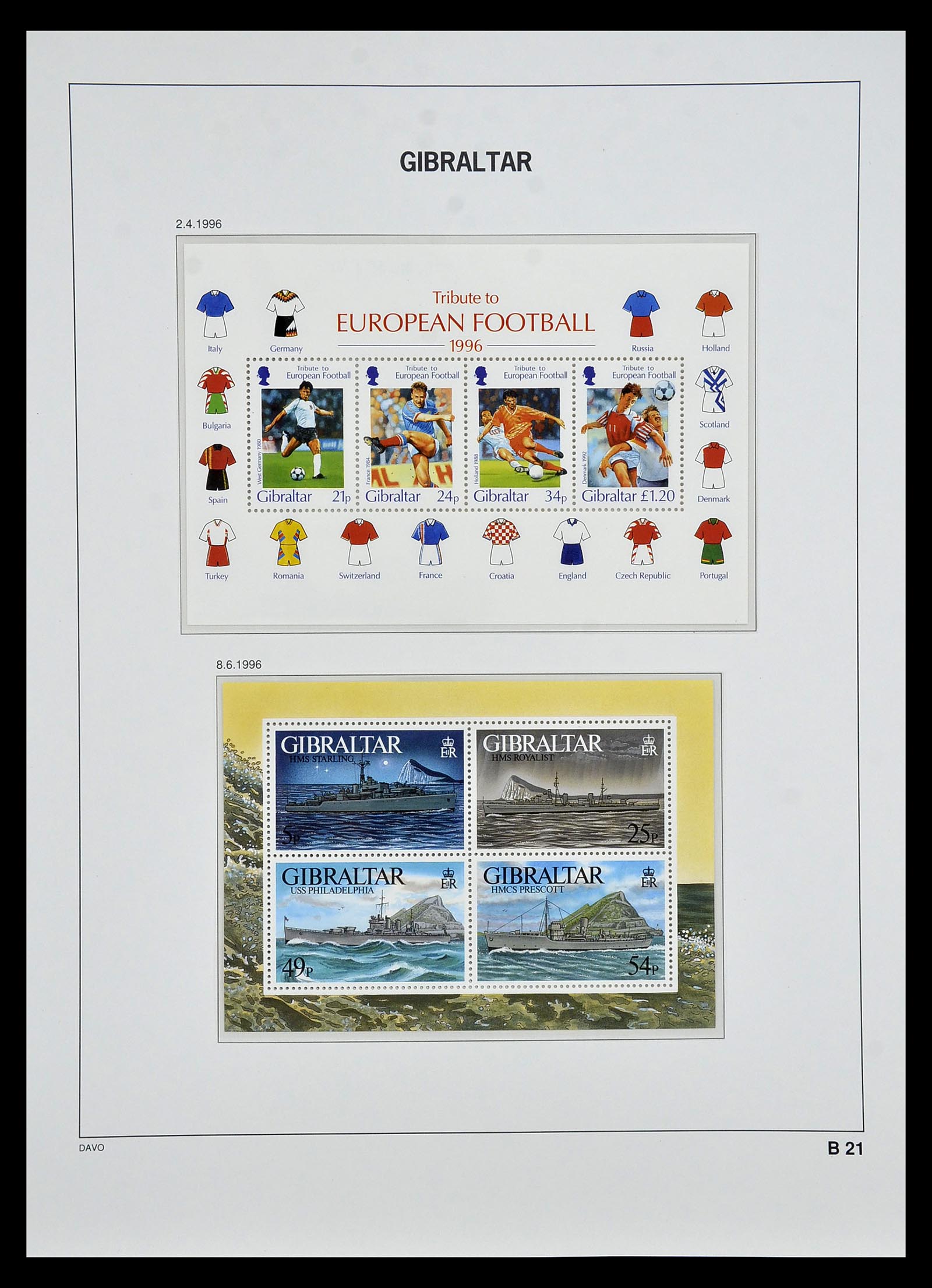 34947 092 - Postzegelverzameling 34947 Gibraltar 1912-2013.