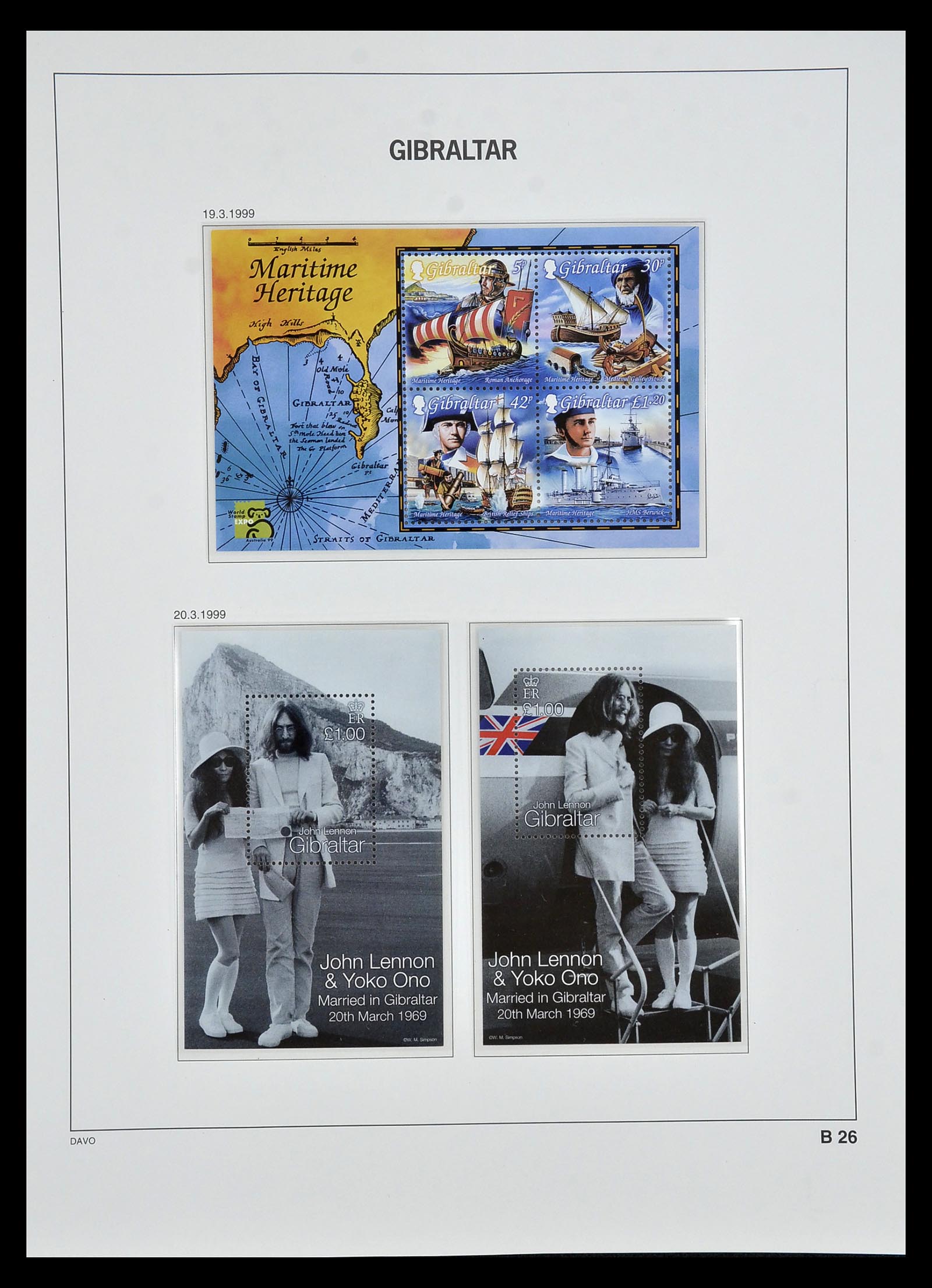 34947 097 - Postzegelverzameling 34947 Gibraltar 1912-2013.