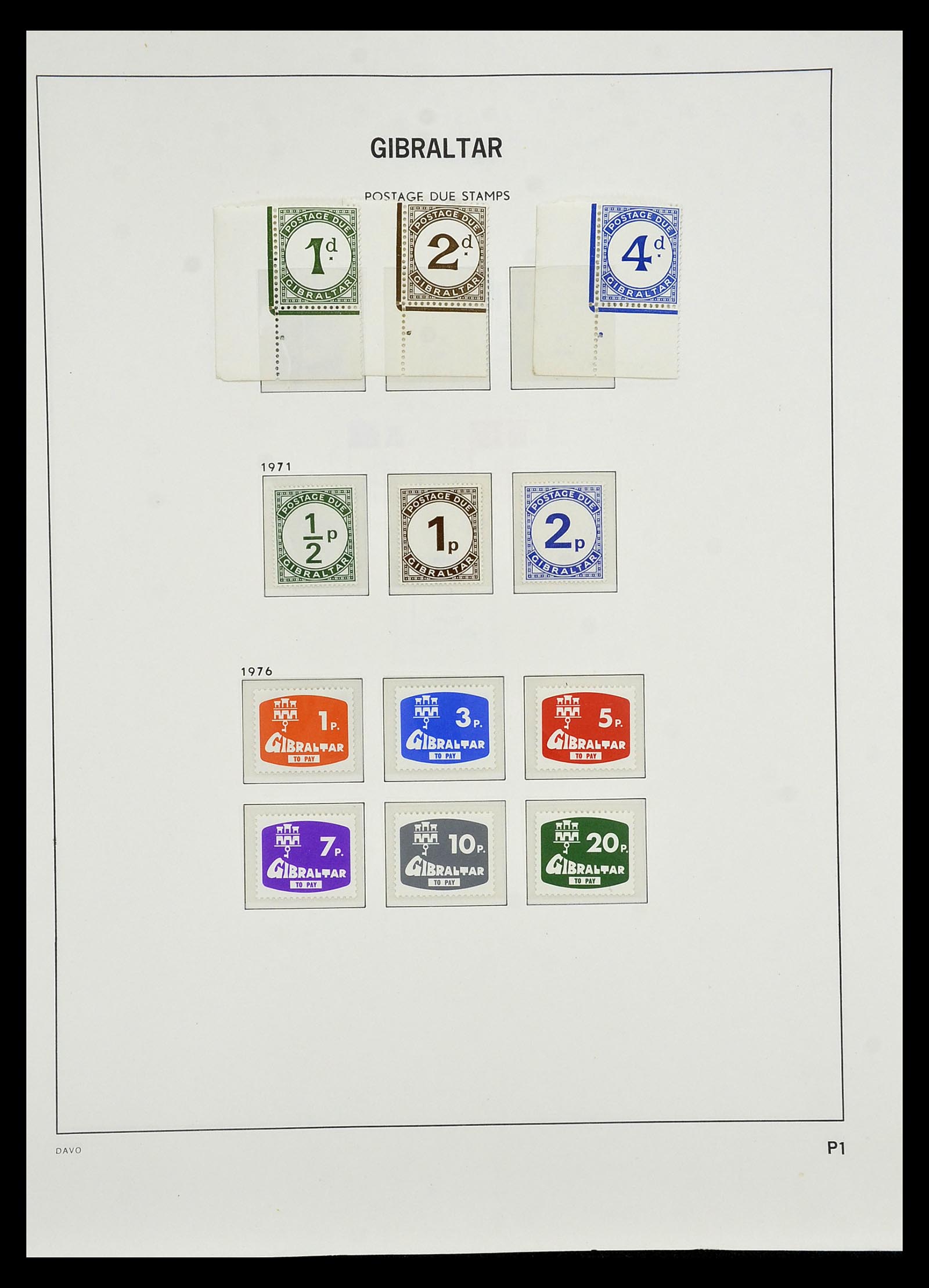 34947 099 - Postzegelverzameling 34947 Gibraltar 1912-2013.