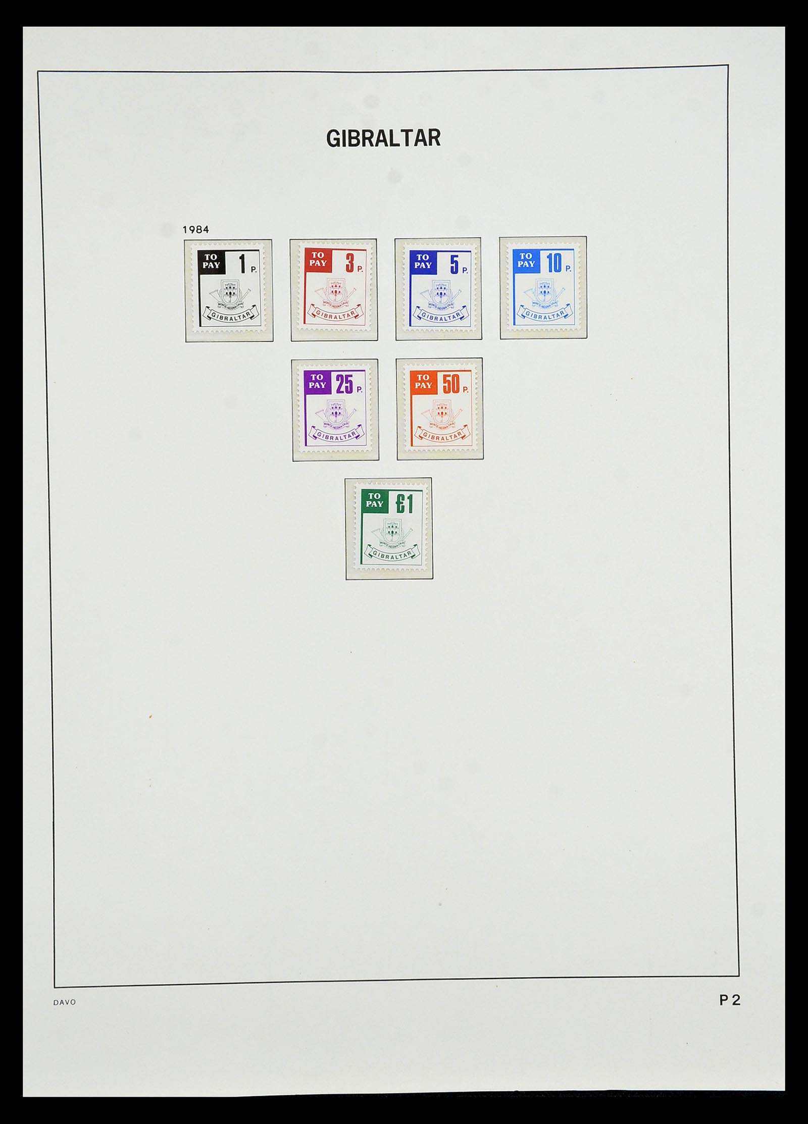 34947 100 - Postzegelverzameling 34947 Gibraltar 1912-2013.