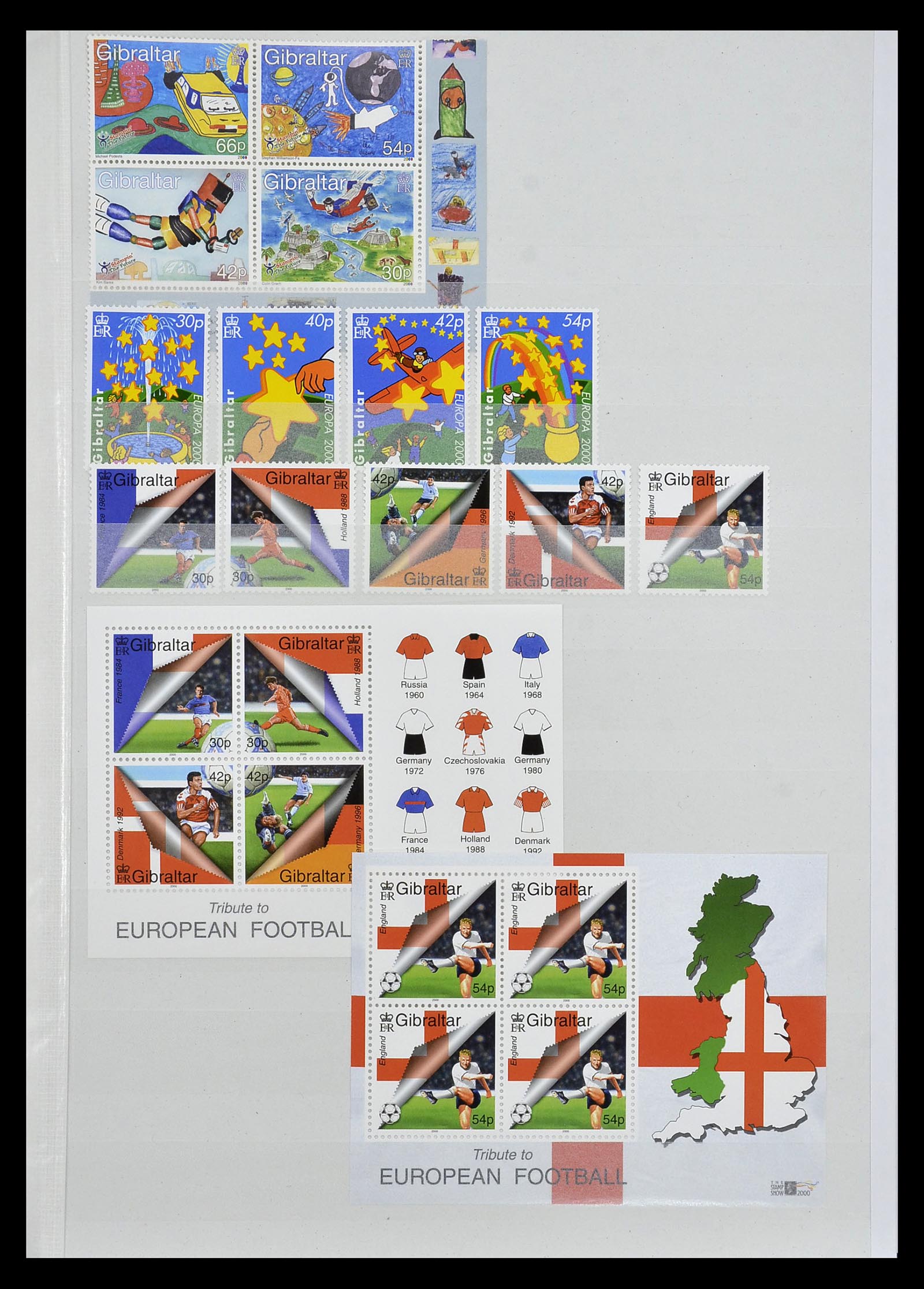 34947 102 - Postzegelverzameling 34947 Gibraltar 1912-2013.