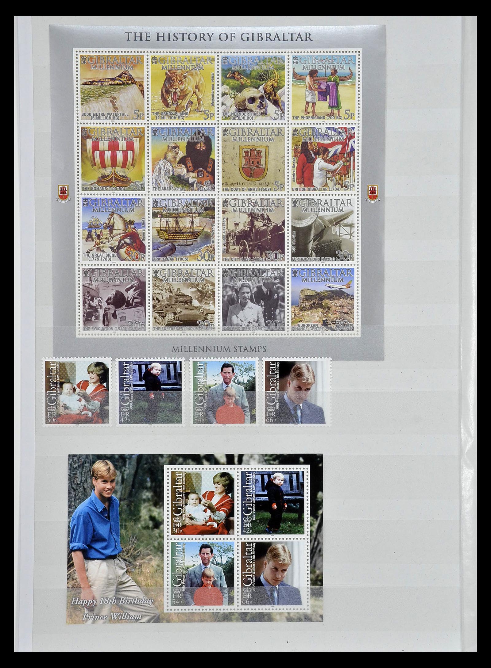 34947 103 - Postzegelverzameling 34947 Gibraltar 1912-2013.