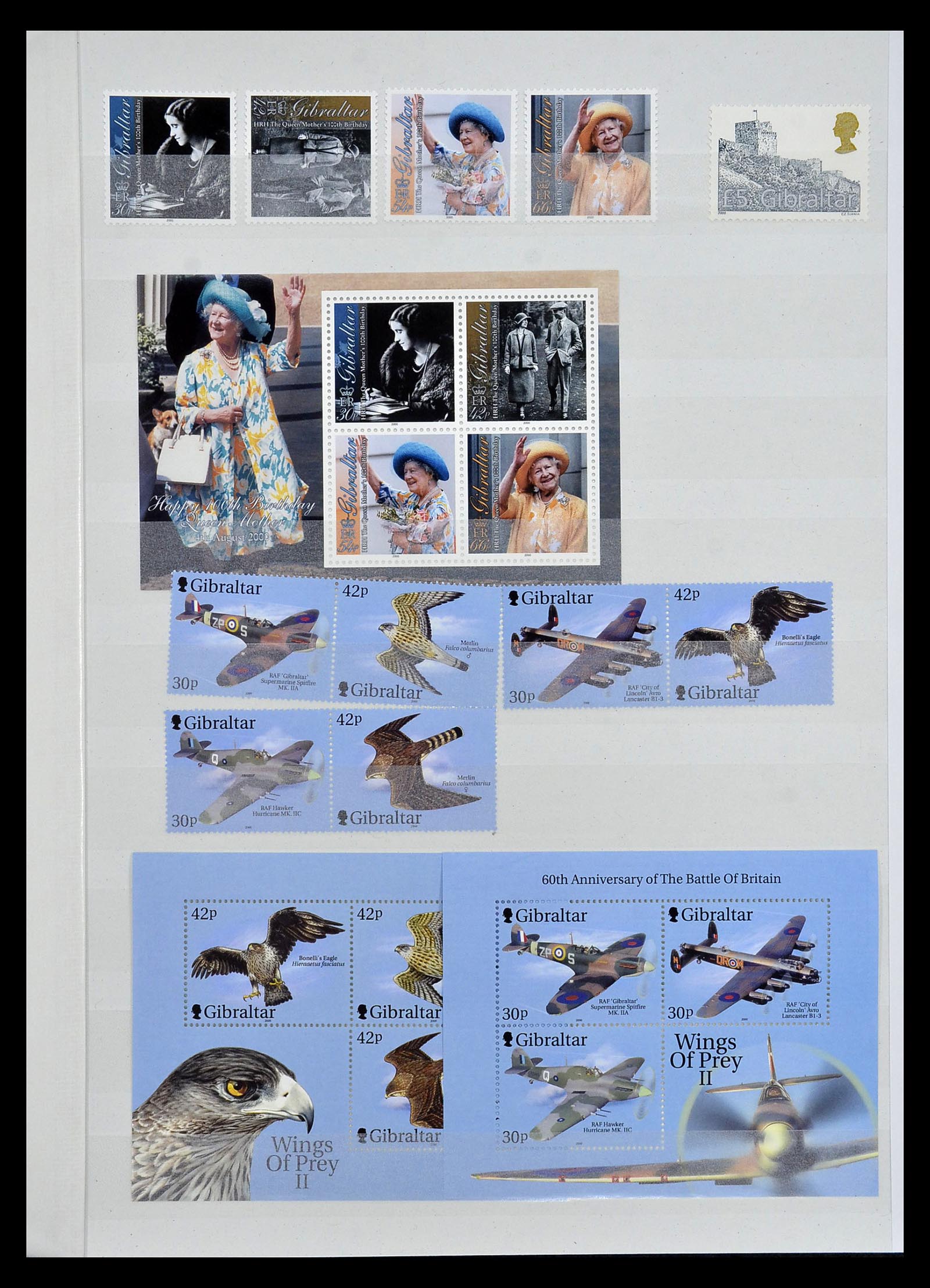 34947 104 - Postzegelverzameling 34947 Gibraltar 1912-2013.