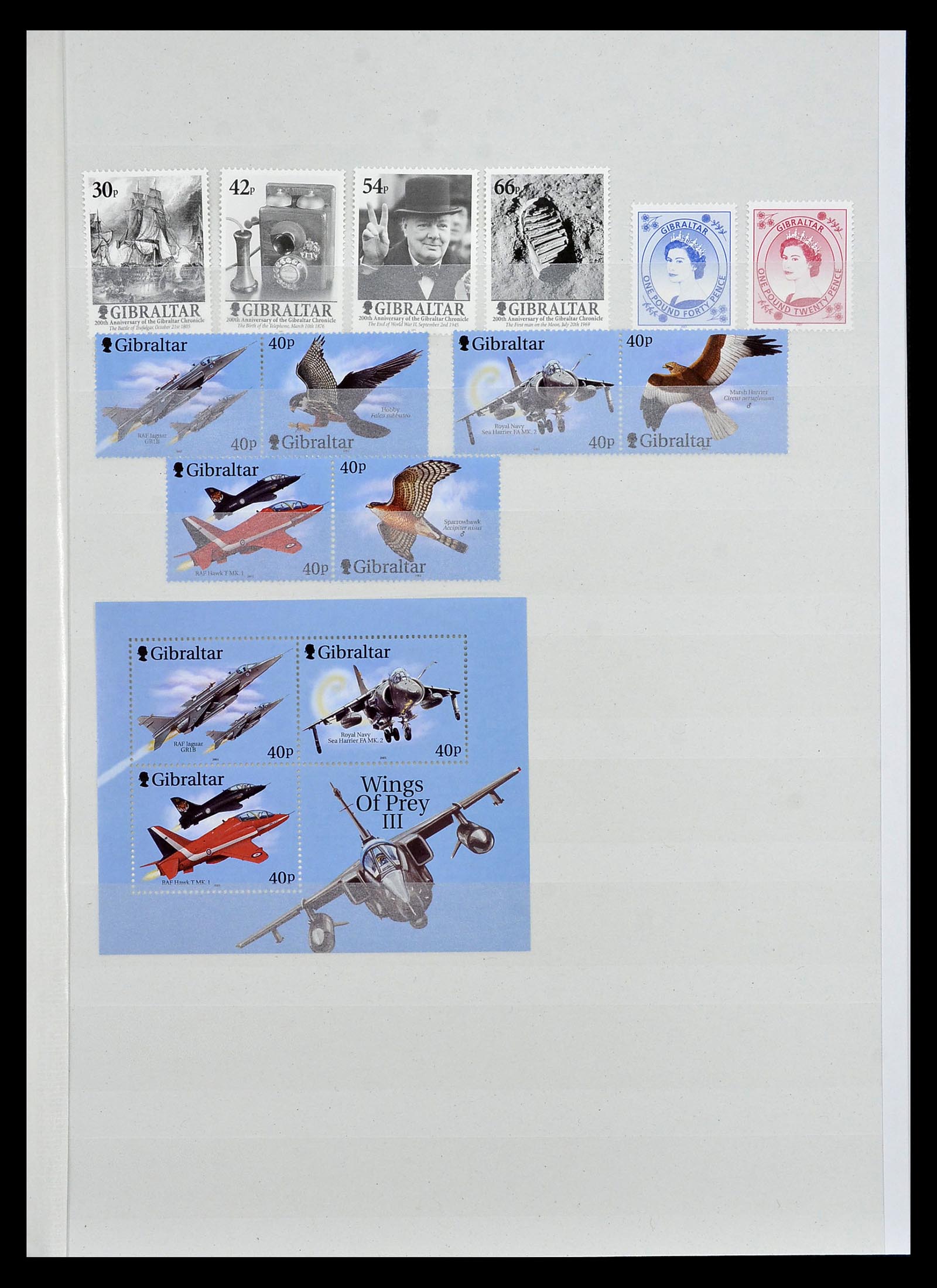 34947 106 - Stamp Collection 34947 Gibraltar 1912-2013.