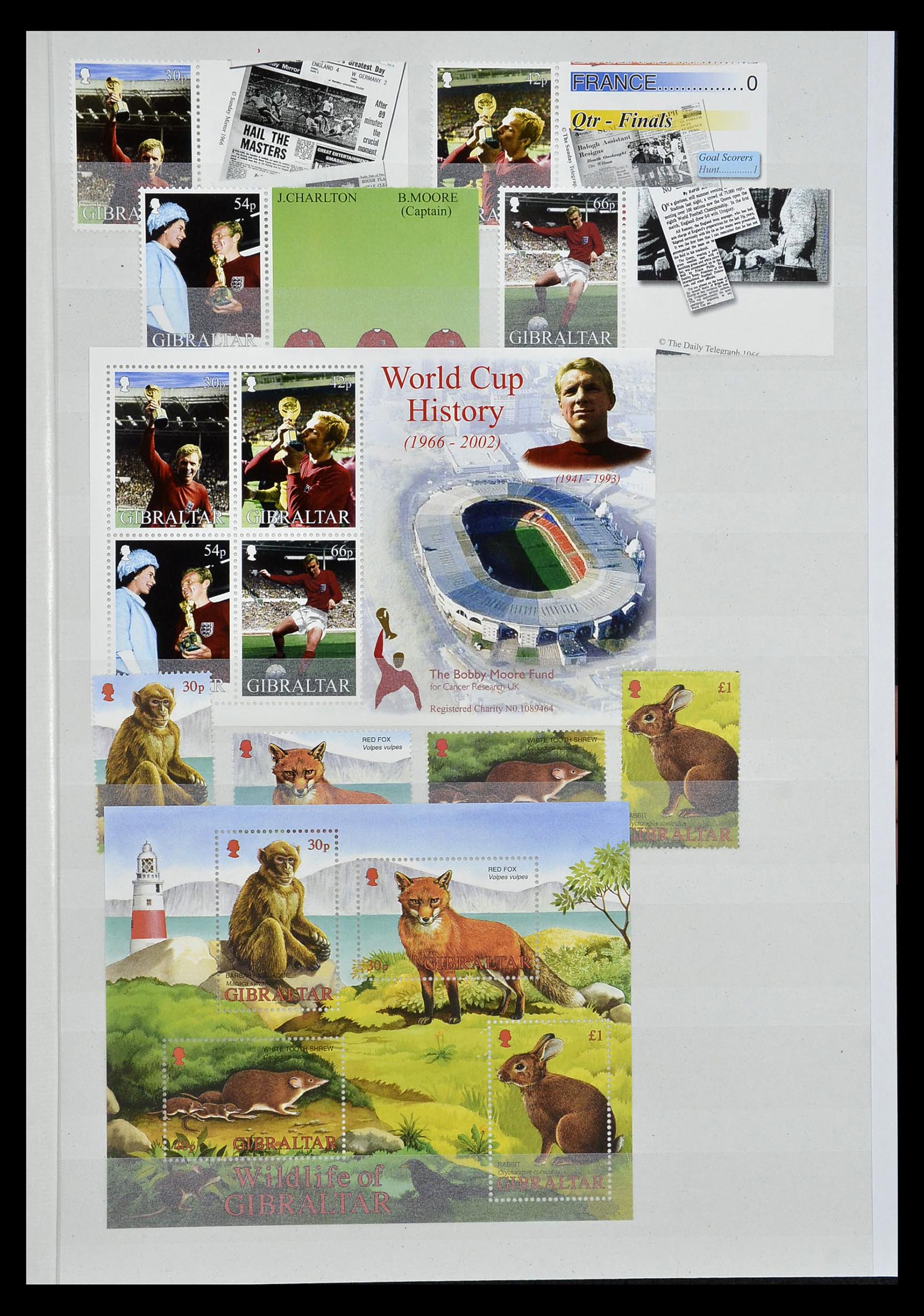 34947 108 - Postzegelverzameling 34947 Gibraltar 1912-2013.