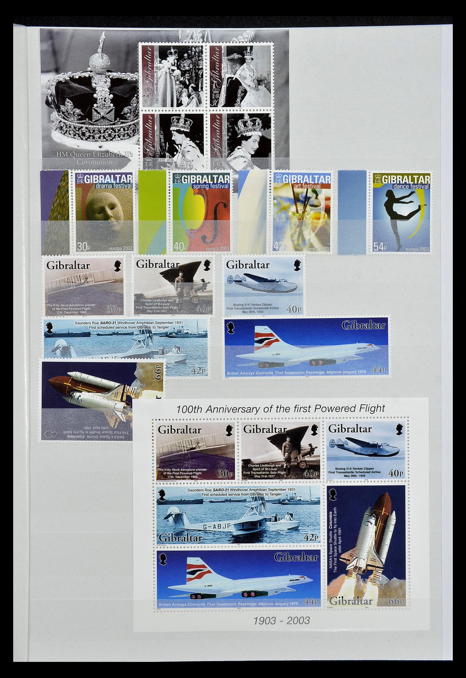 34947 110 - Postzegelverzameling 34947 Gibraltar 1912-2013.