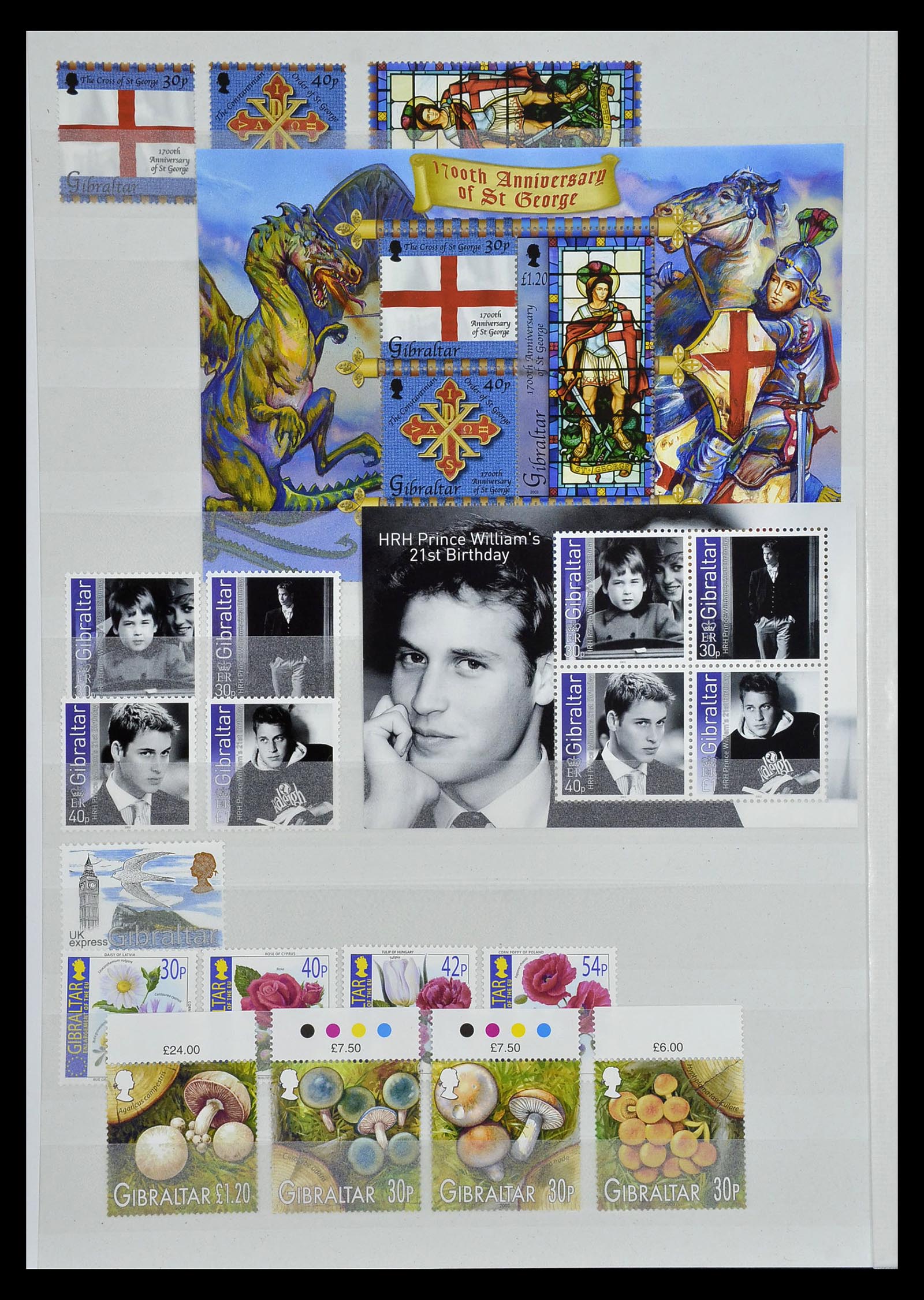 34947 111 - Postzegelverzameling 34947 Gibraltar 1912-2013.