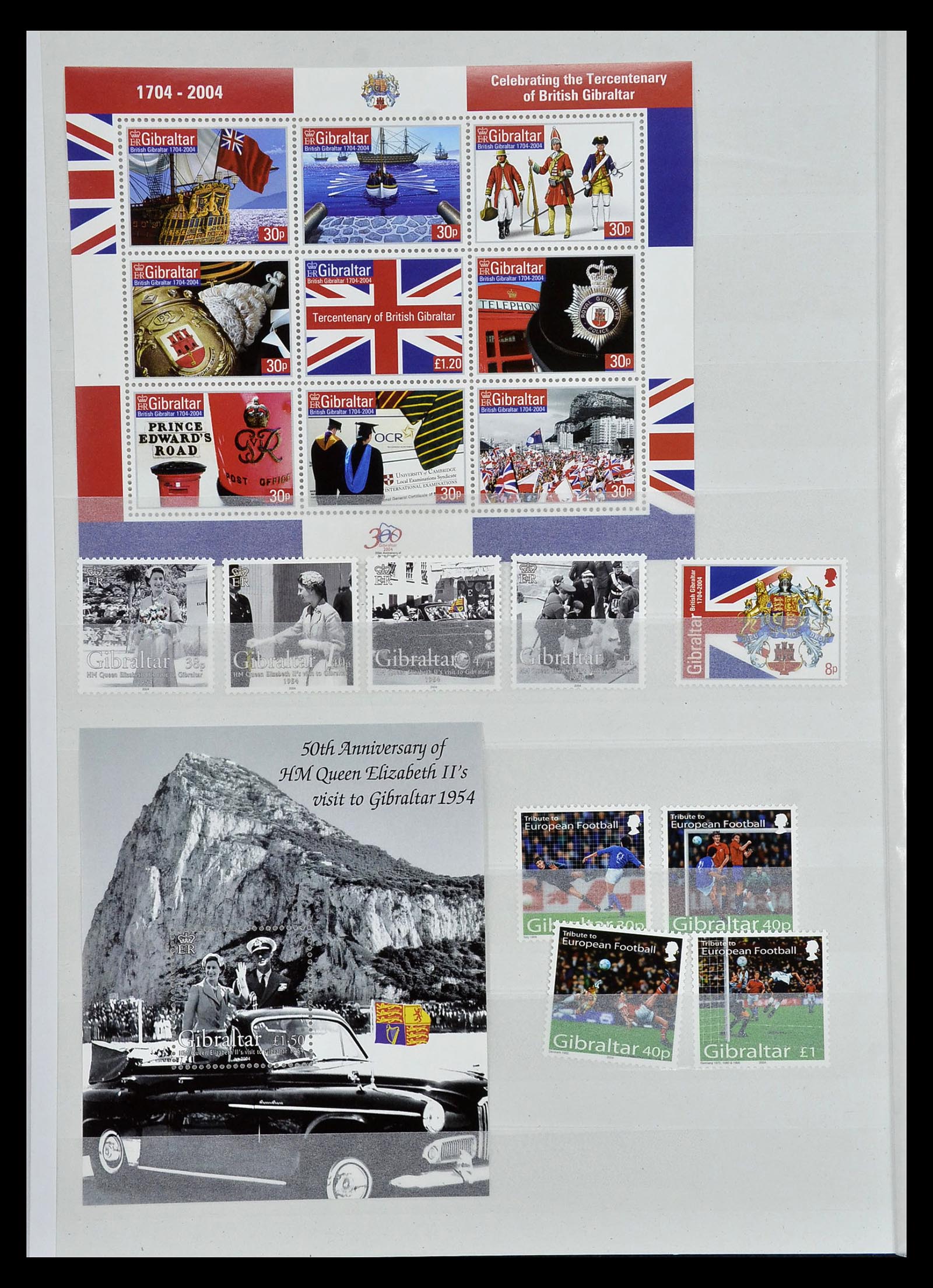 34947 113 - Postzegelverzameling 34947 Gibraltar 1912-2013.