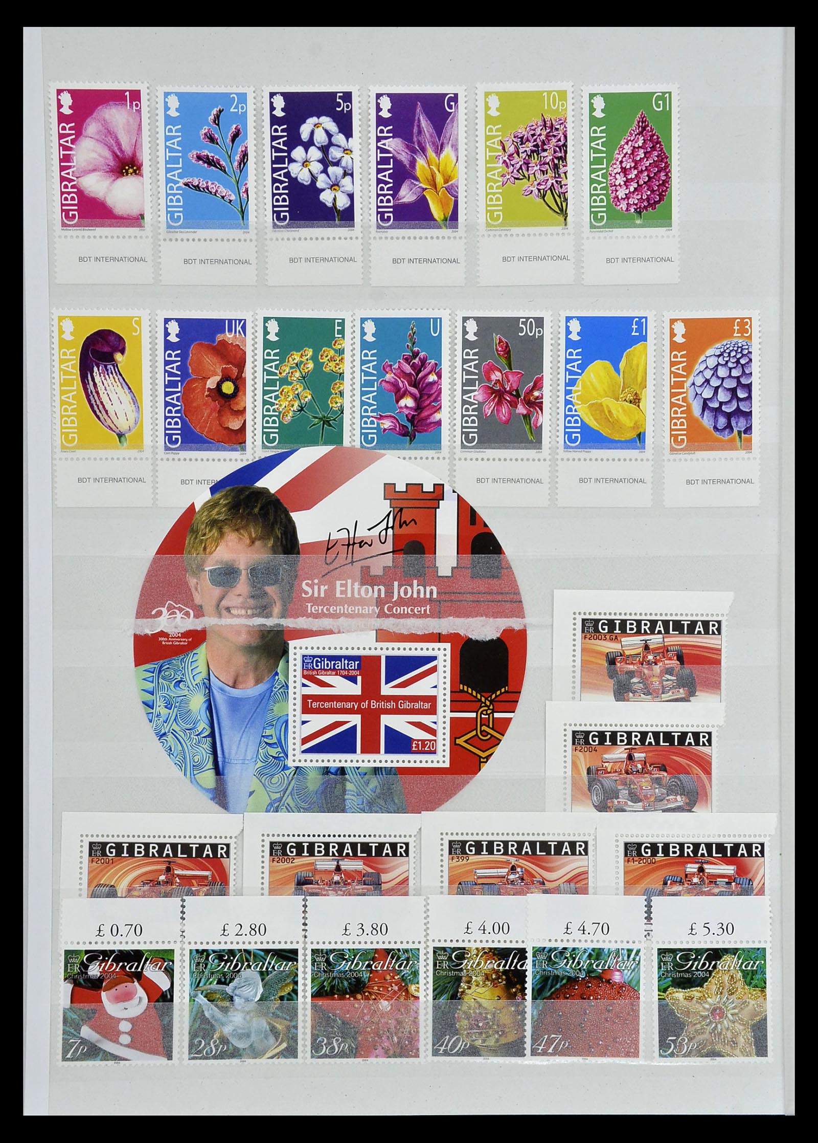 34947 115 - Postzegelverzameling 34947 Gibraltar 1912-2013.