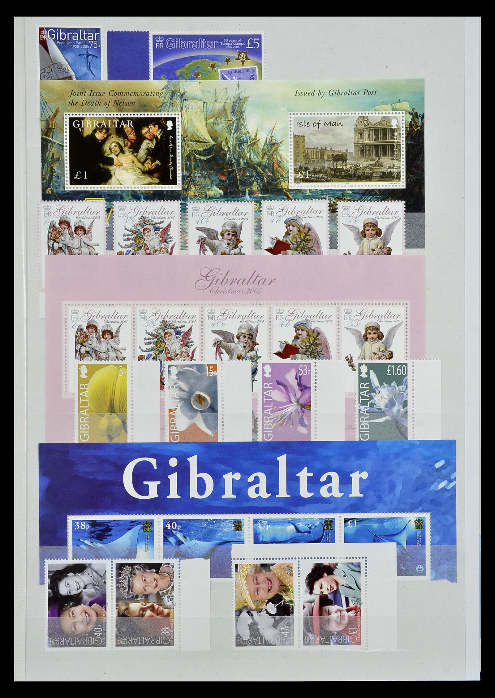 34947 118 - Postzegelverzameling 34947 Gibraltar 1912-2013.