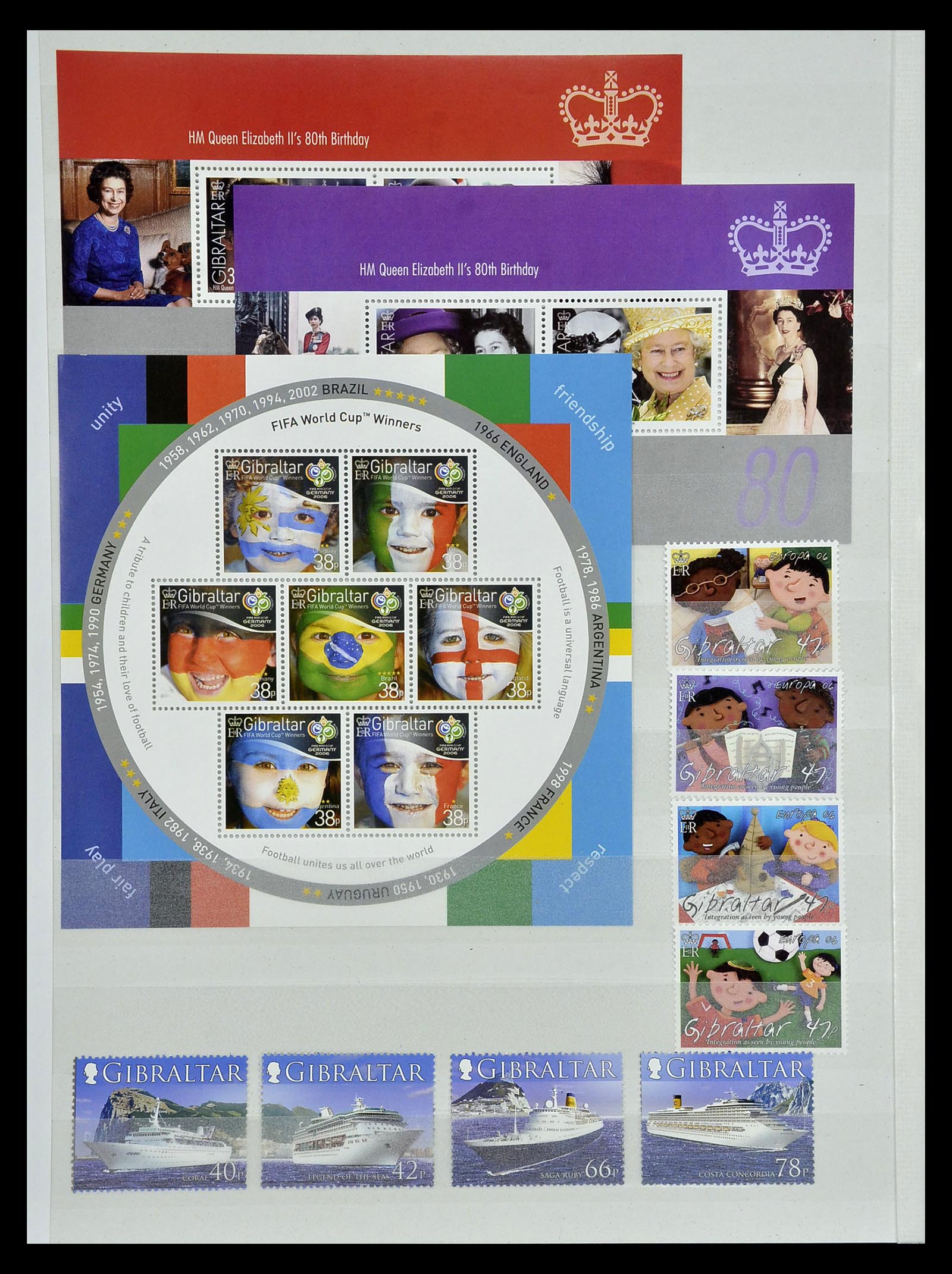 34947 119 - Postzegelverzameling 34947 Gibraltar 1912-2013.
