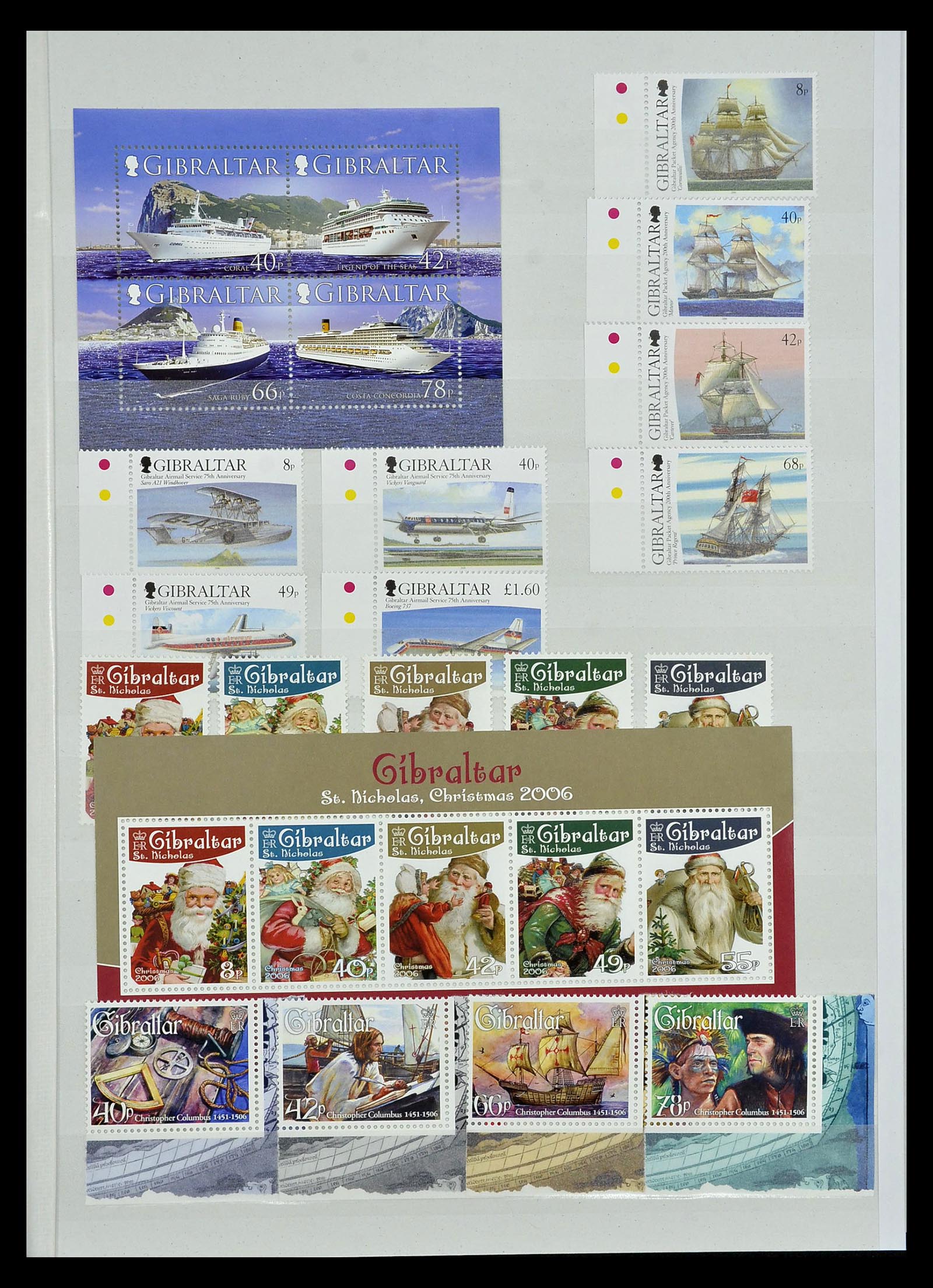 34947 120 - Postzegelverzameling 34947 Gibraltar 1912-2013.