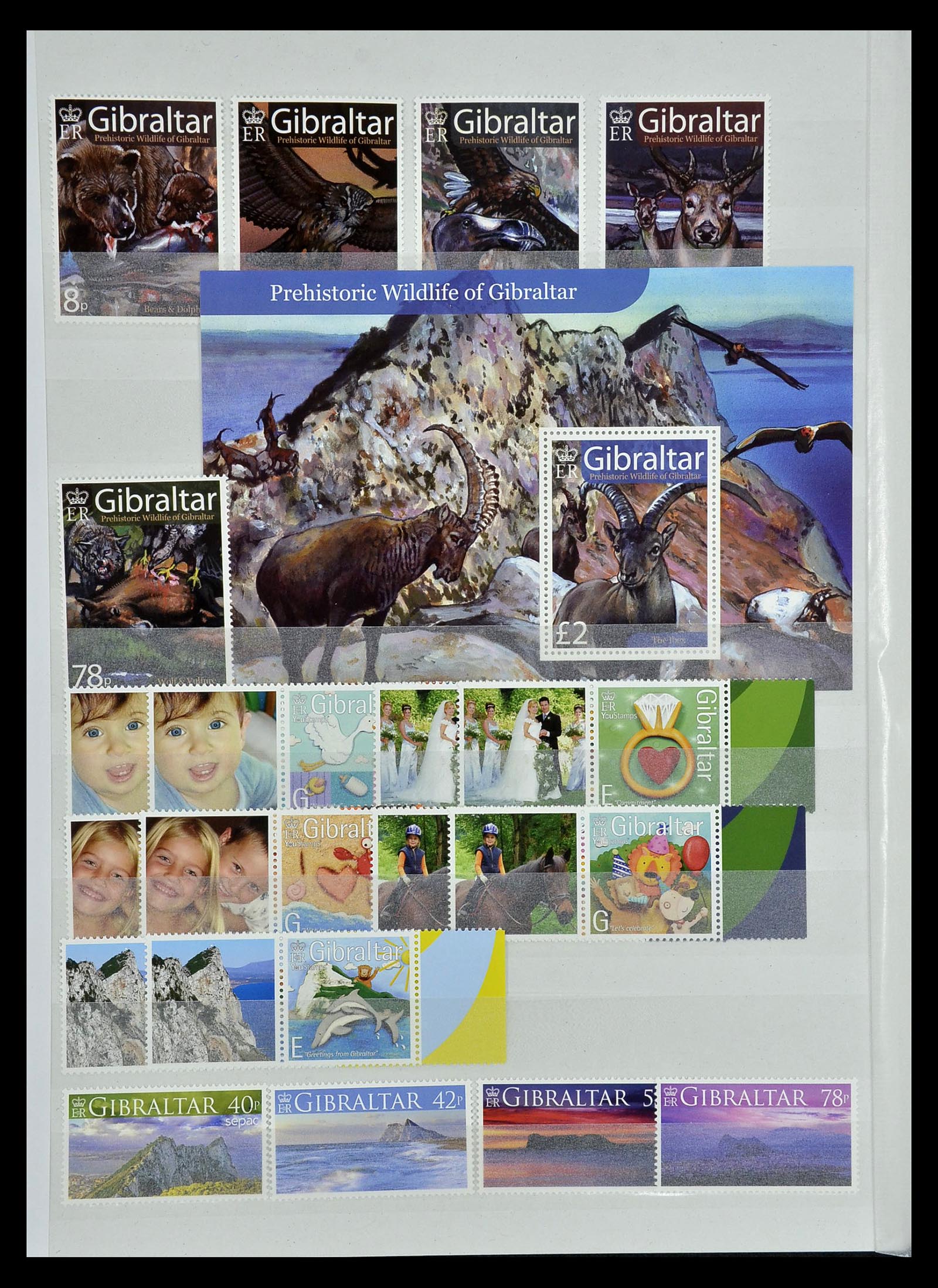 34947 123 - Postzegelverzameling 34947 Gibraltar 1912-2013.