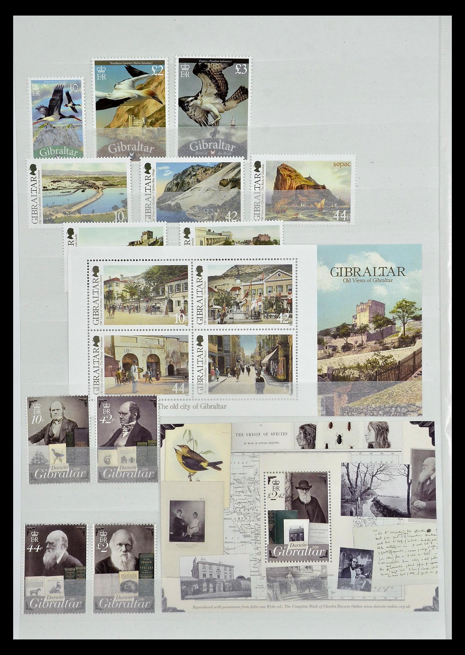 34947 129 - Postzegelverzameling 34947 Gibraltar 1912-2013.