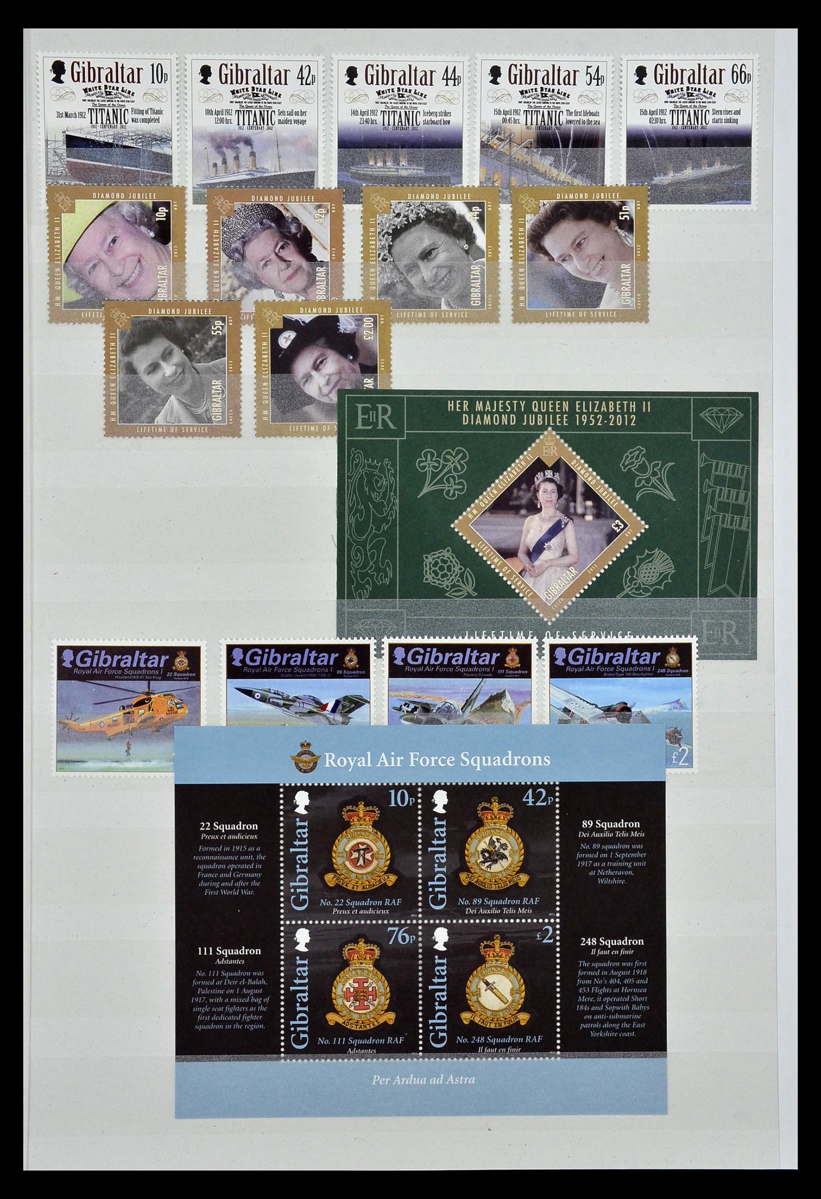 34947 136 - Postzegelverzameling 34947 Gibraltar 1912-2013.