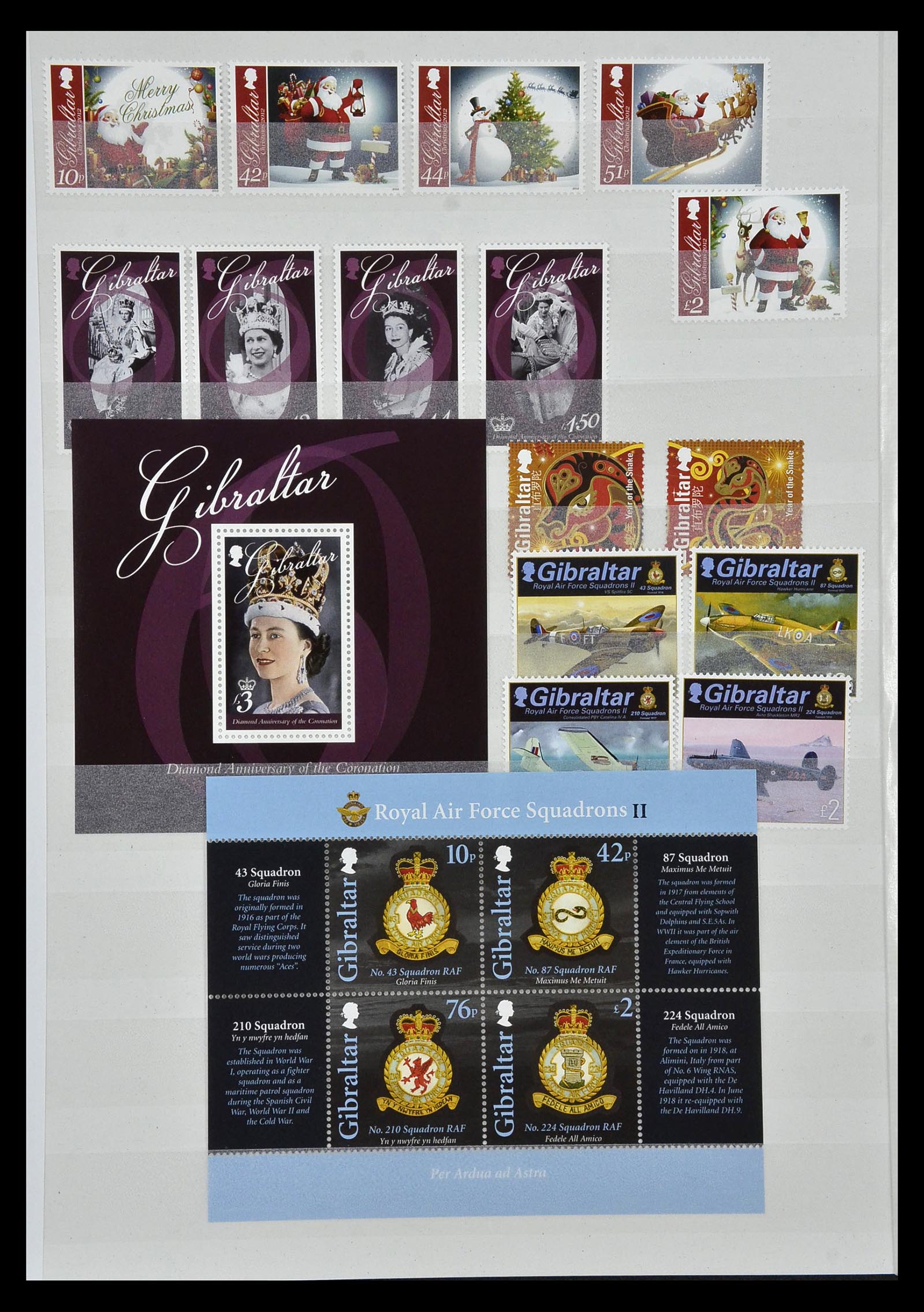 34947 139 - Stamp Collection 34947 Gibraltar 1912-2013.