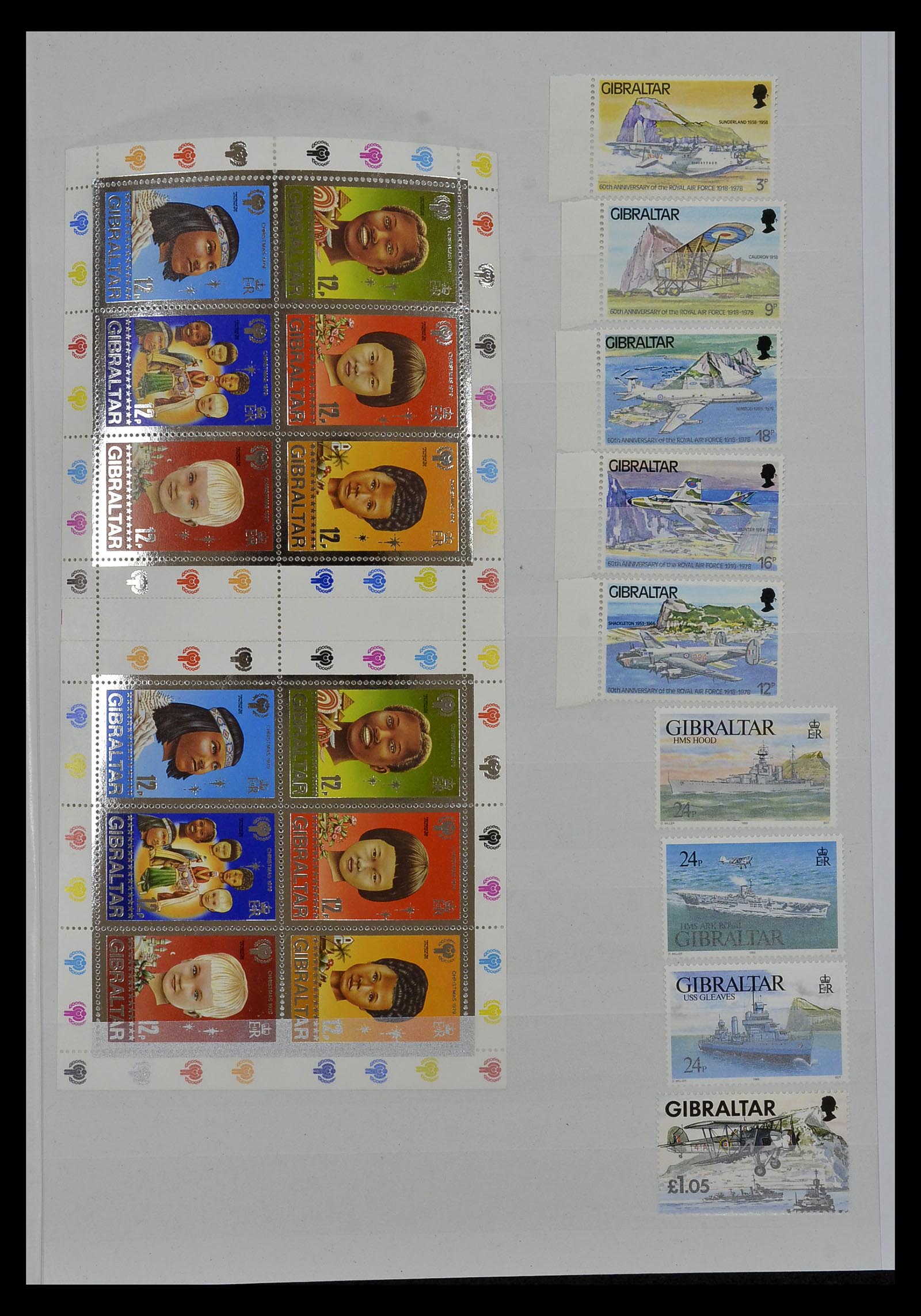 34947 142 - Postzegelverzameling 34947 Gibraltar 1912-2013.