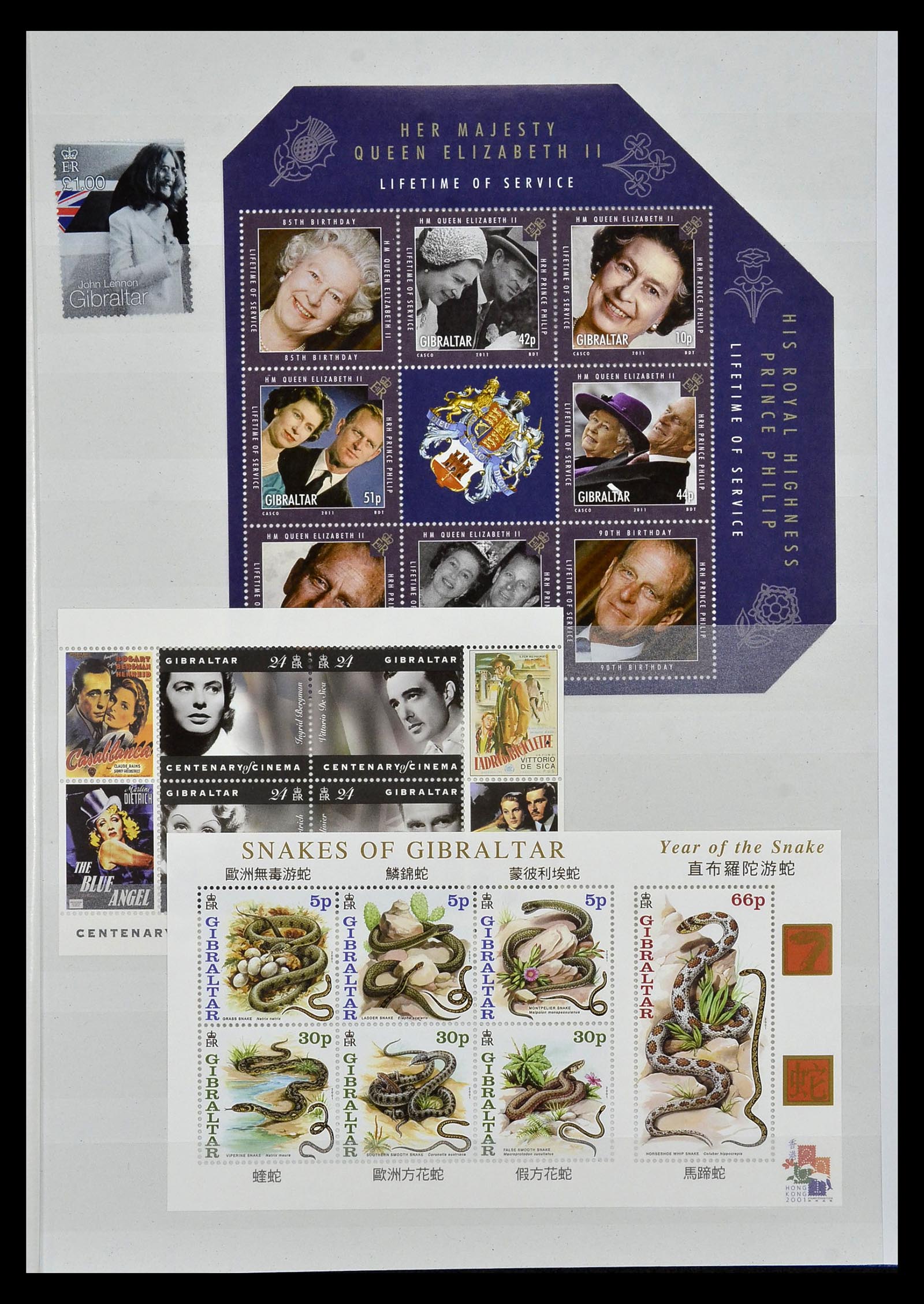 34947 144 - Postzegelverzameling 34947 Gibraltar 1912-2013.