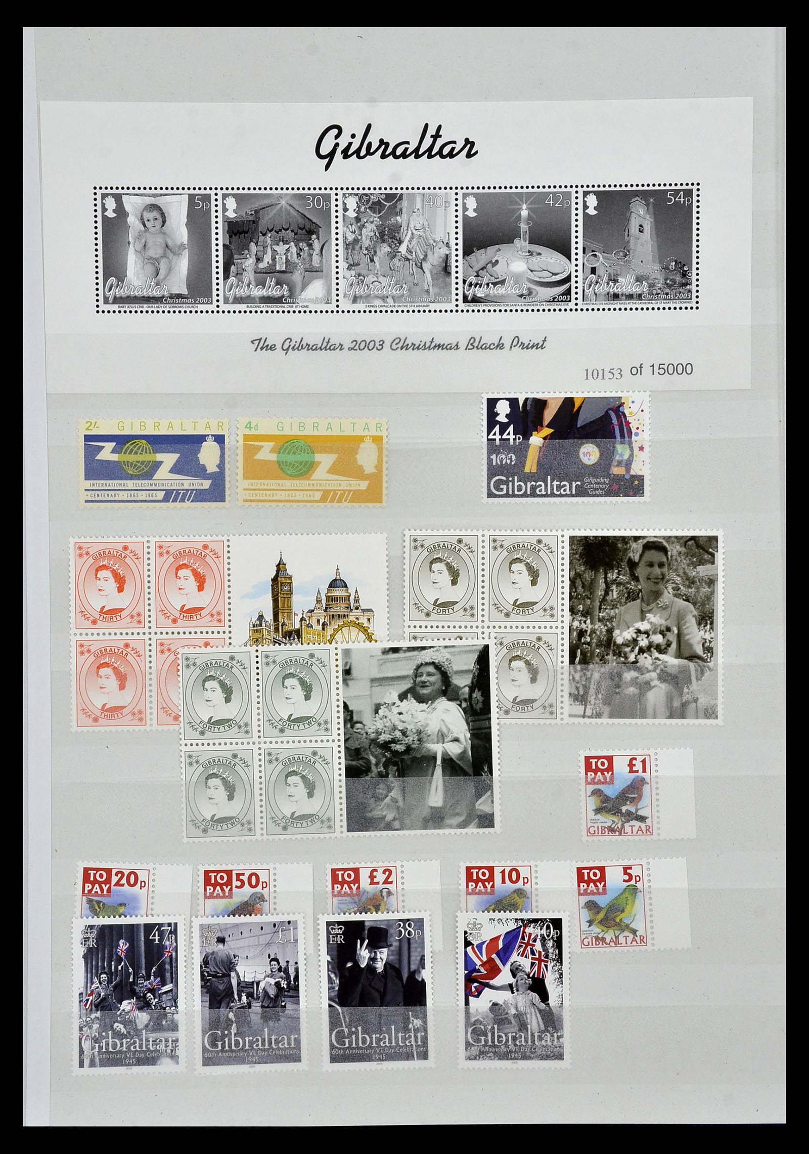 34947 147 - Postzegelverzameling 34947 Gibraltar 1912-2013.