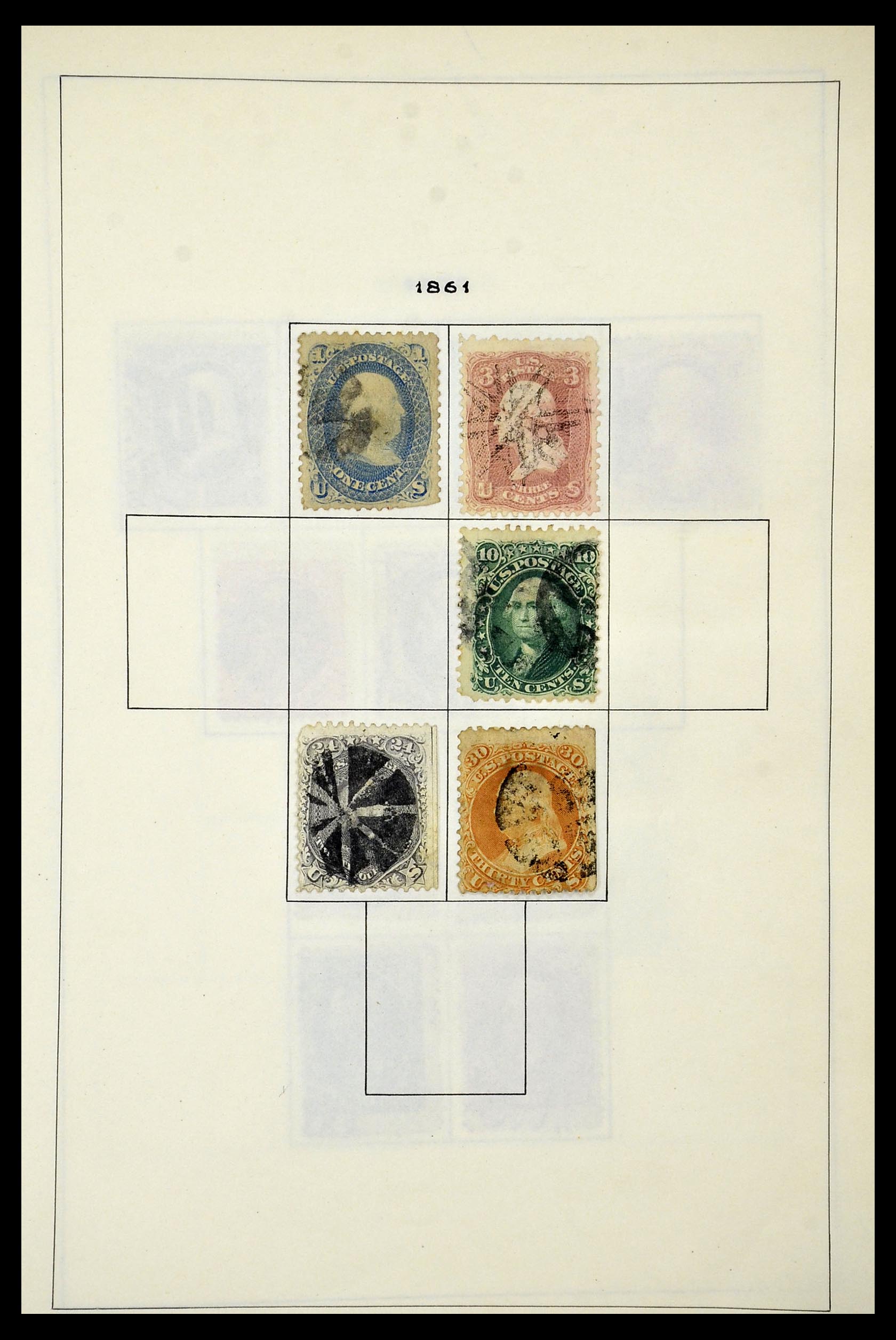 34949 002 - Postzegelverzameling 34949 USA 1851-1947.