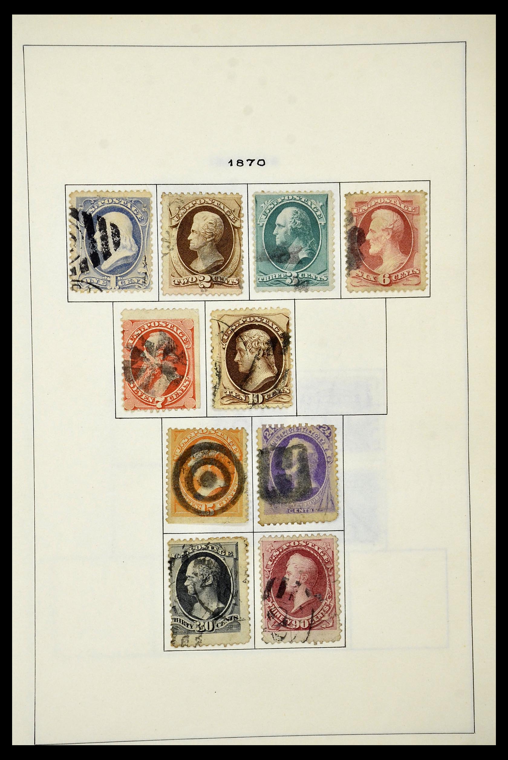 34949 003 - Stamp Collection 34949 USA 1851-1947.