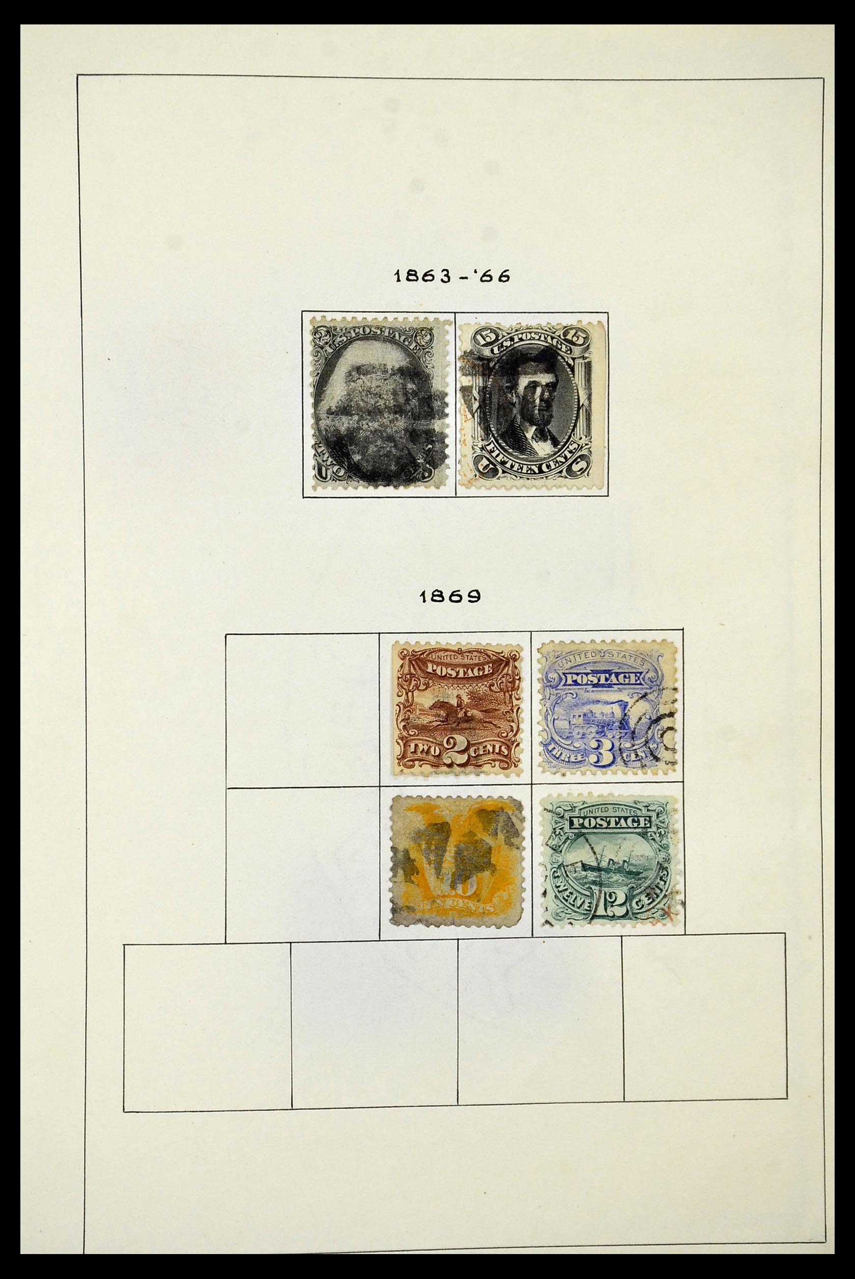 34949 004 - Postzegelverzameling 34949 USA 1851-1947.