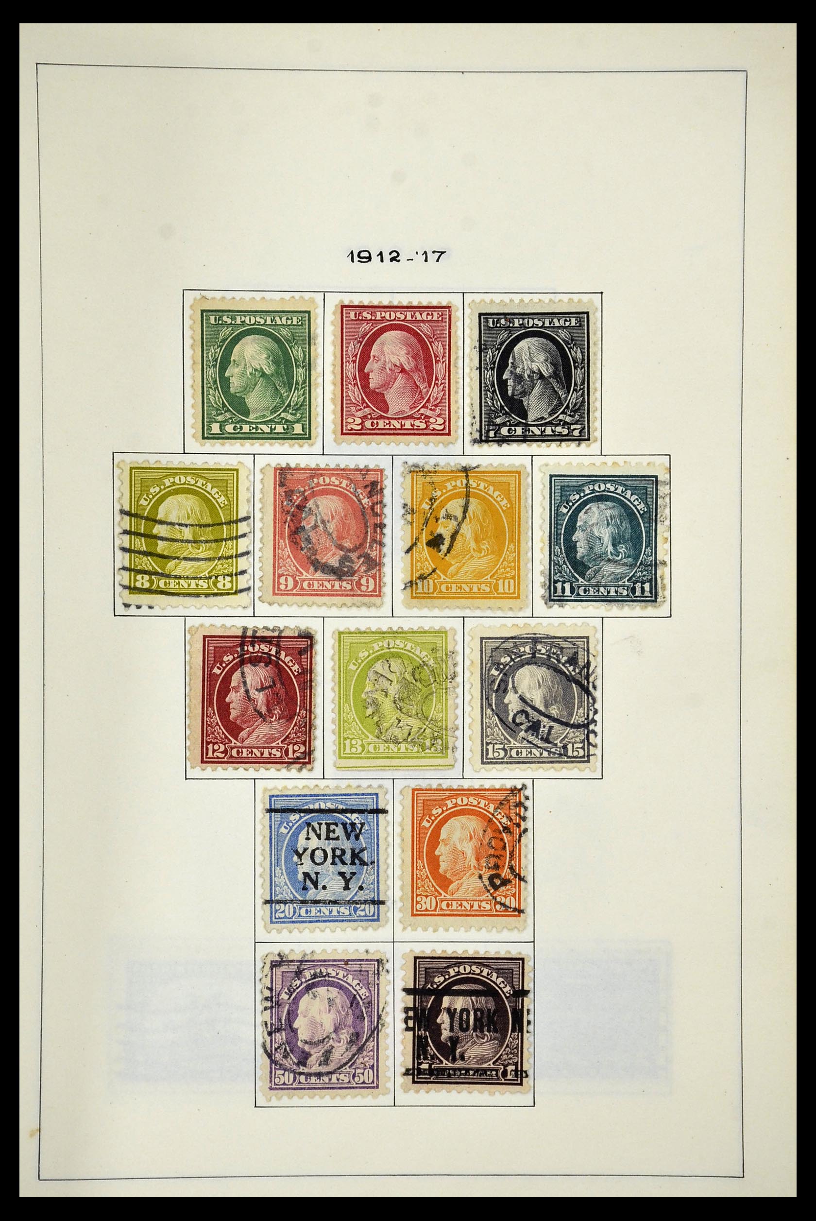 34949 019 - Postzegelverzameling 34949 USA 1851-1947.
