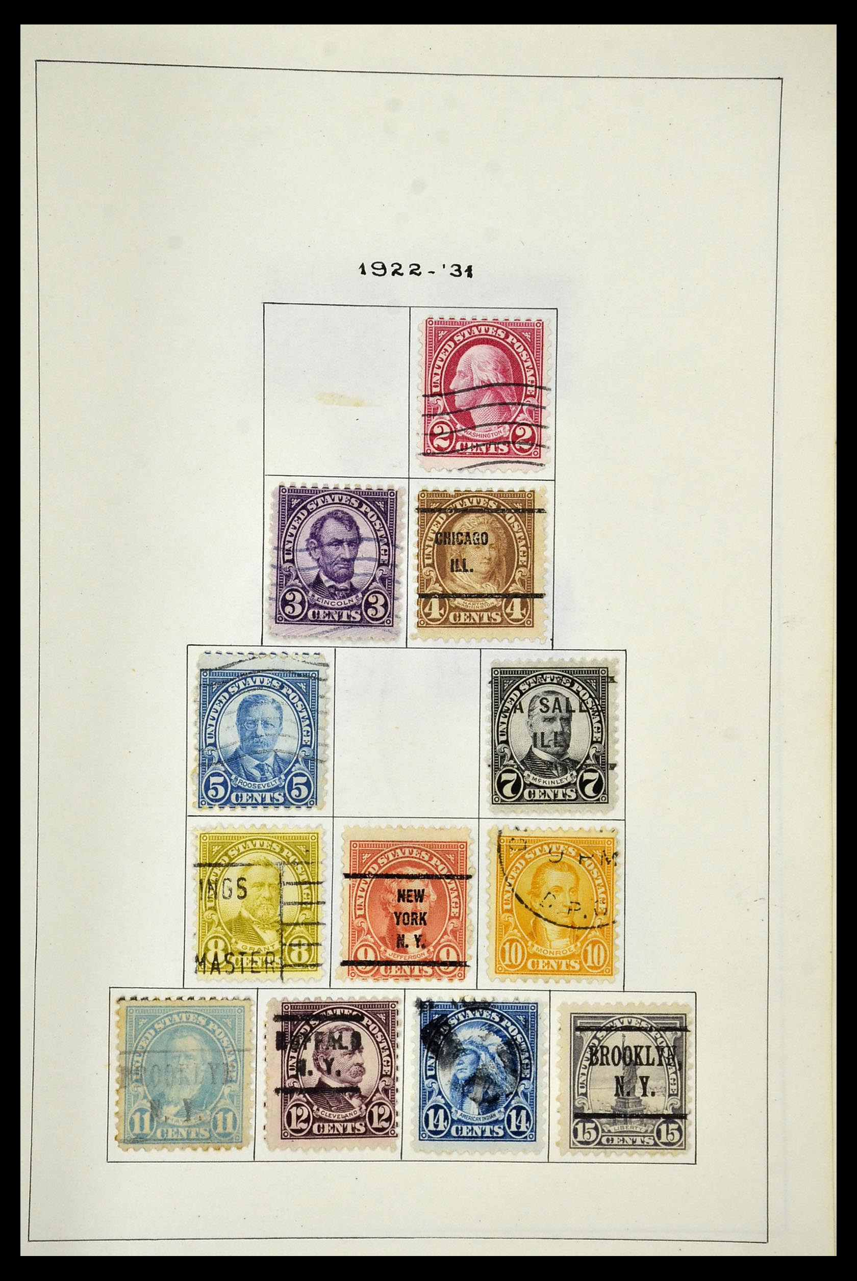 34949 021 - Postzegelverzameling 34949 USA 1851-1947.